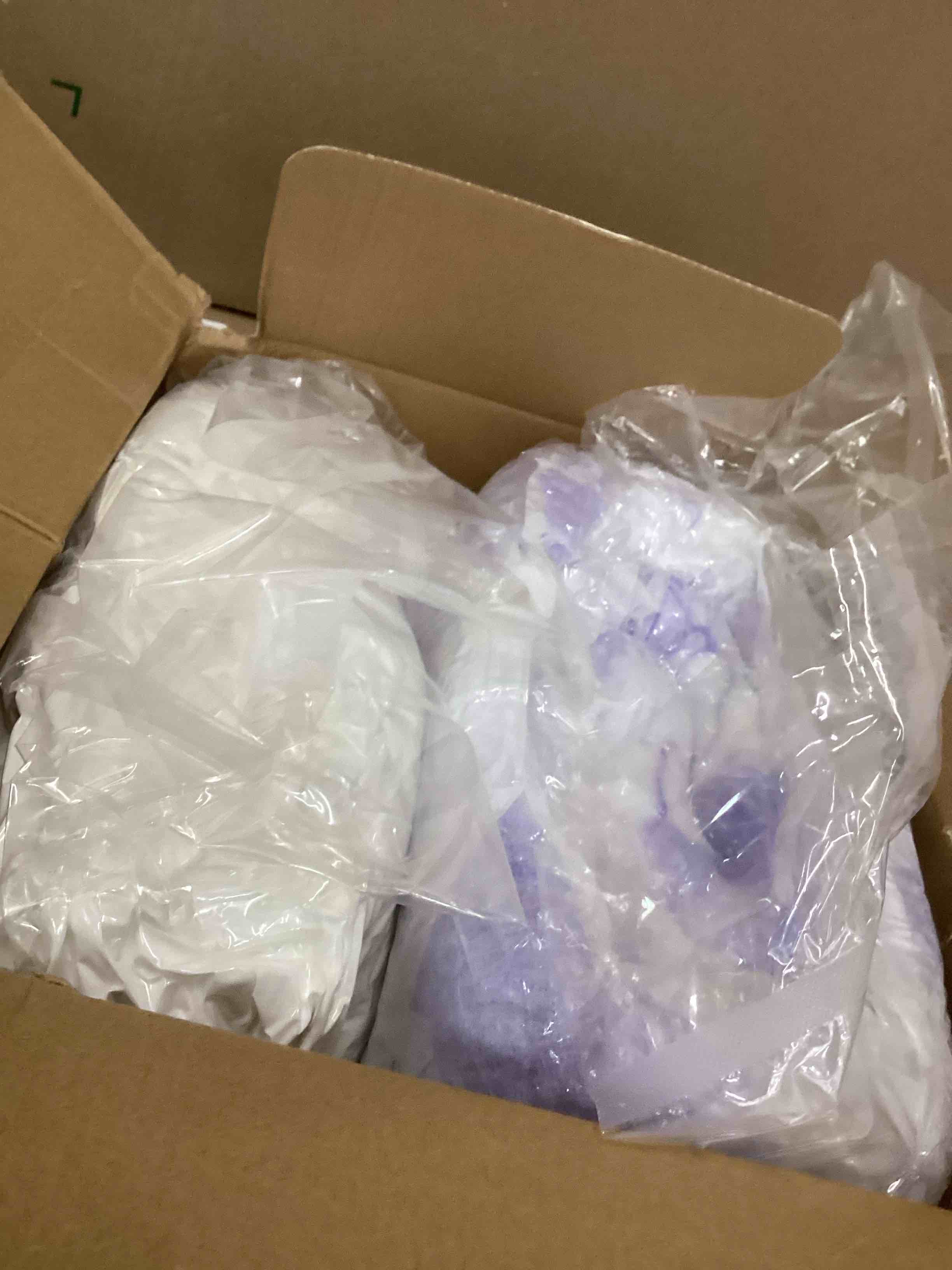 Condition photo showing New/Like New for Dual Layer 5 Inch Memory Foam Mattress Topper Queen - 2 Inch Gel Memory Foam and 3 Inch Pillow Top Mattress Pad, 7-Zone Egg Crate Queen Size Mattress Topper(Cream) Cream Queen