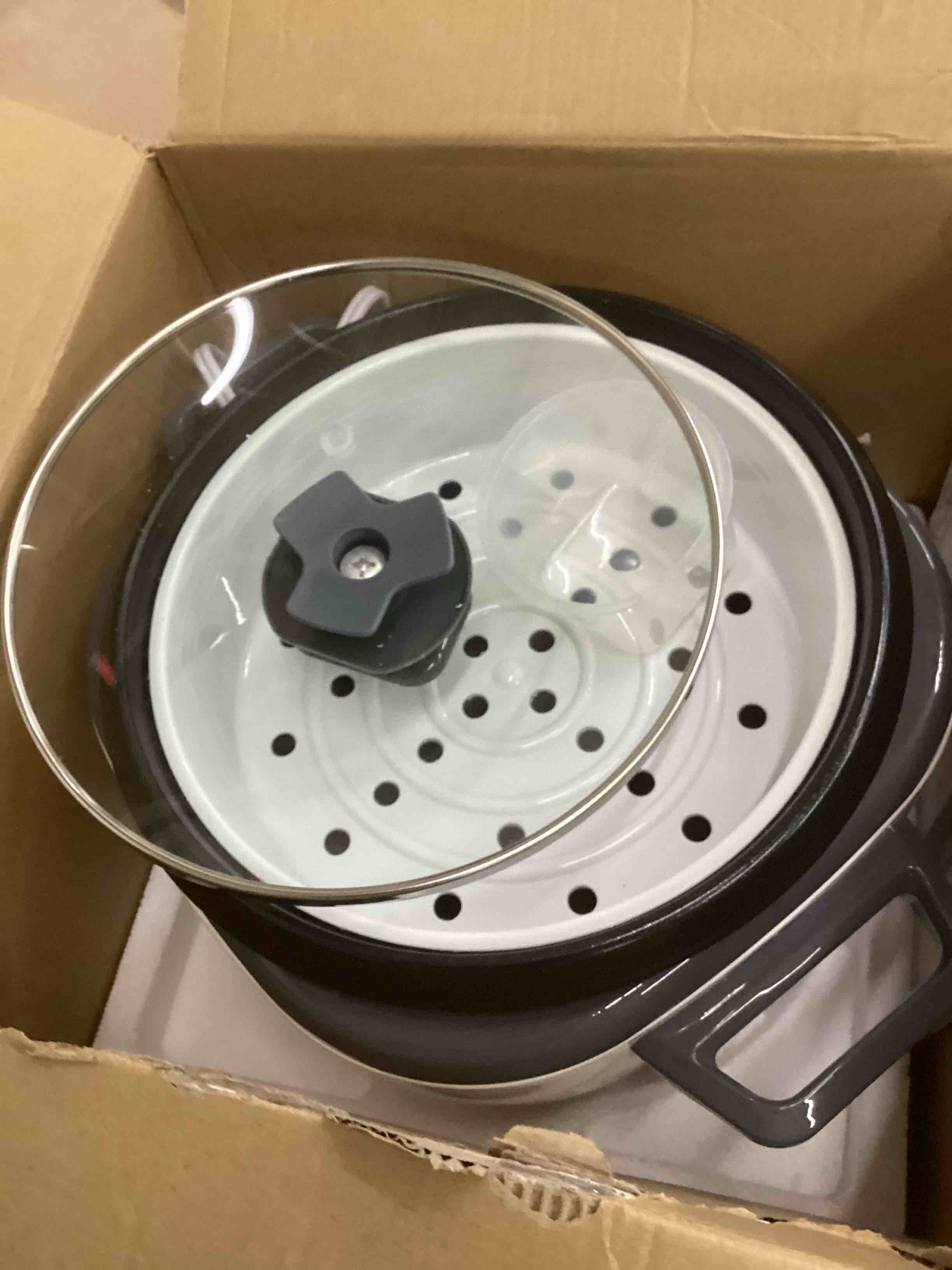 Condition photo showing New/Like New for BLACK+DECKER 16-Cup Rice Cooker, RC516, 8-Cup Uncooked Rice, Steaming Basket, Removable Non-Stick Bowl, One Touch