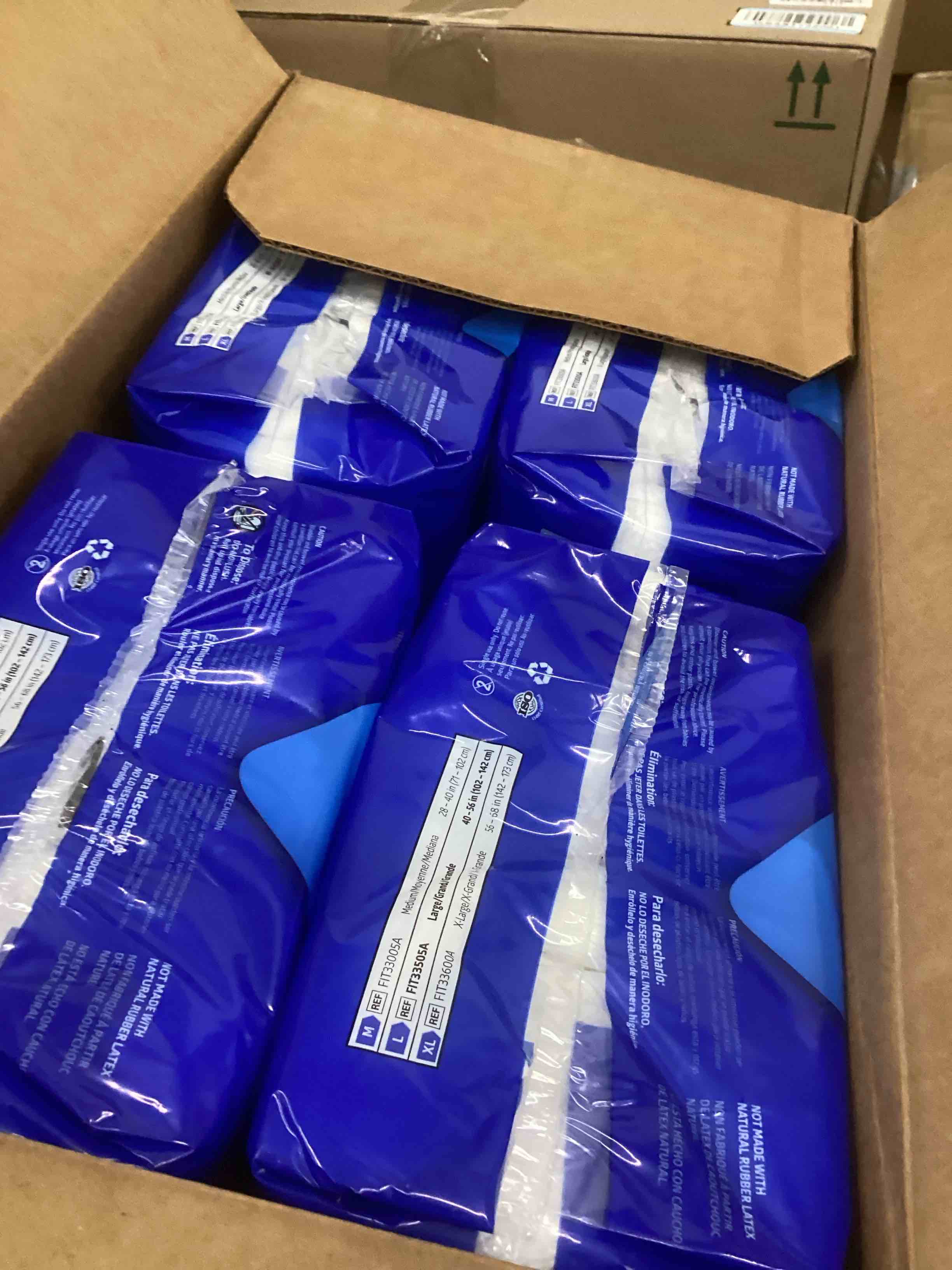 Condition photo showing New/Like New for FitRight Super Adult Incontinence Underwear, Maximum Absorbency, Large, 40"-56", 4 Packs of 20 (80 Total) Large (20 Count)