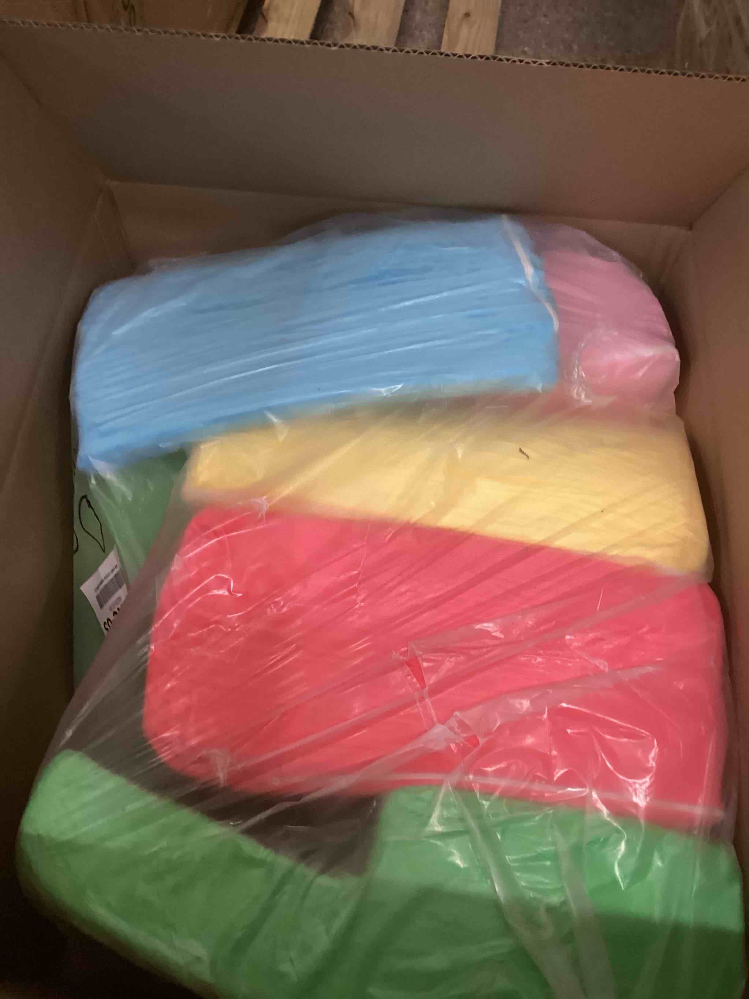 Condition photo showing Good Condition for 8 Piece Toddler Climbing Blocks?Soft Play Climbing Toys Indoor for Toddlers Ideal Crawling and Exploration Play Set for Baby Gym/Toddler Playground (Rainbow Color, 8pcs) 8pcs Rainbow Color