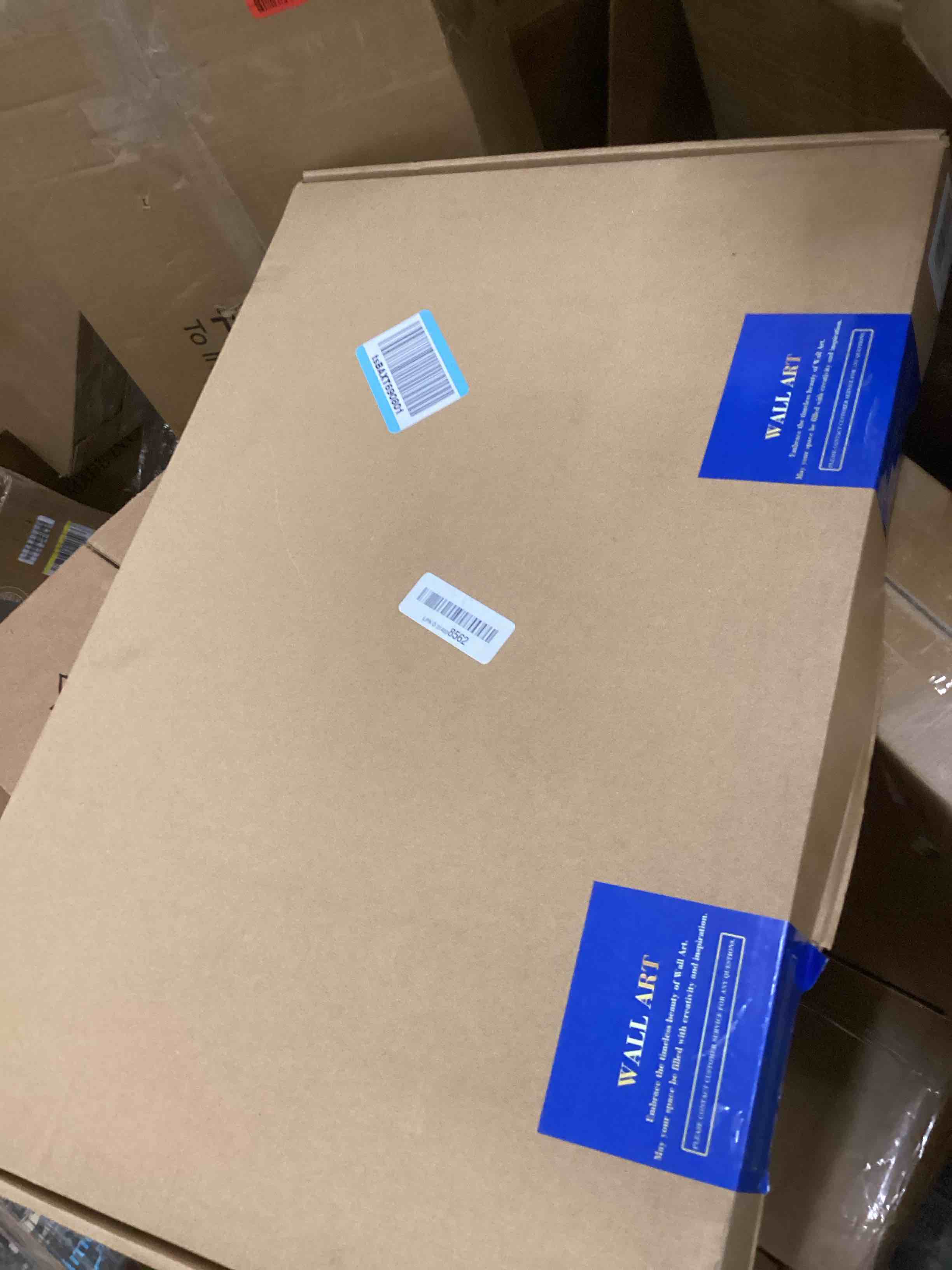 Condition photo showing New/Like New for Vintage Wildflower Framed Canvas Wall Art Set of 3 – Rustic Botanical Floral Pictures Prints for Living Room Bedroom Bathroom, Retro Boho Wall Decor for Home Aesthetic 16x24 inch Orange wildflowers Framed 24"L x 16"W