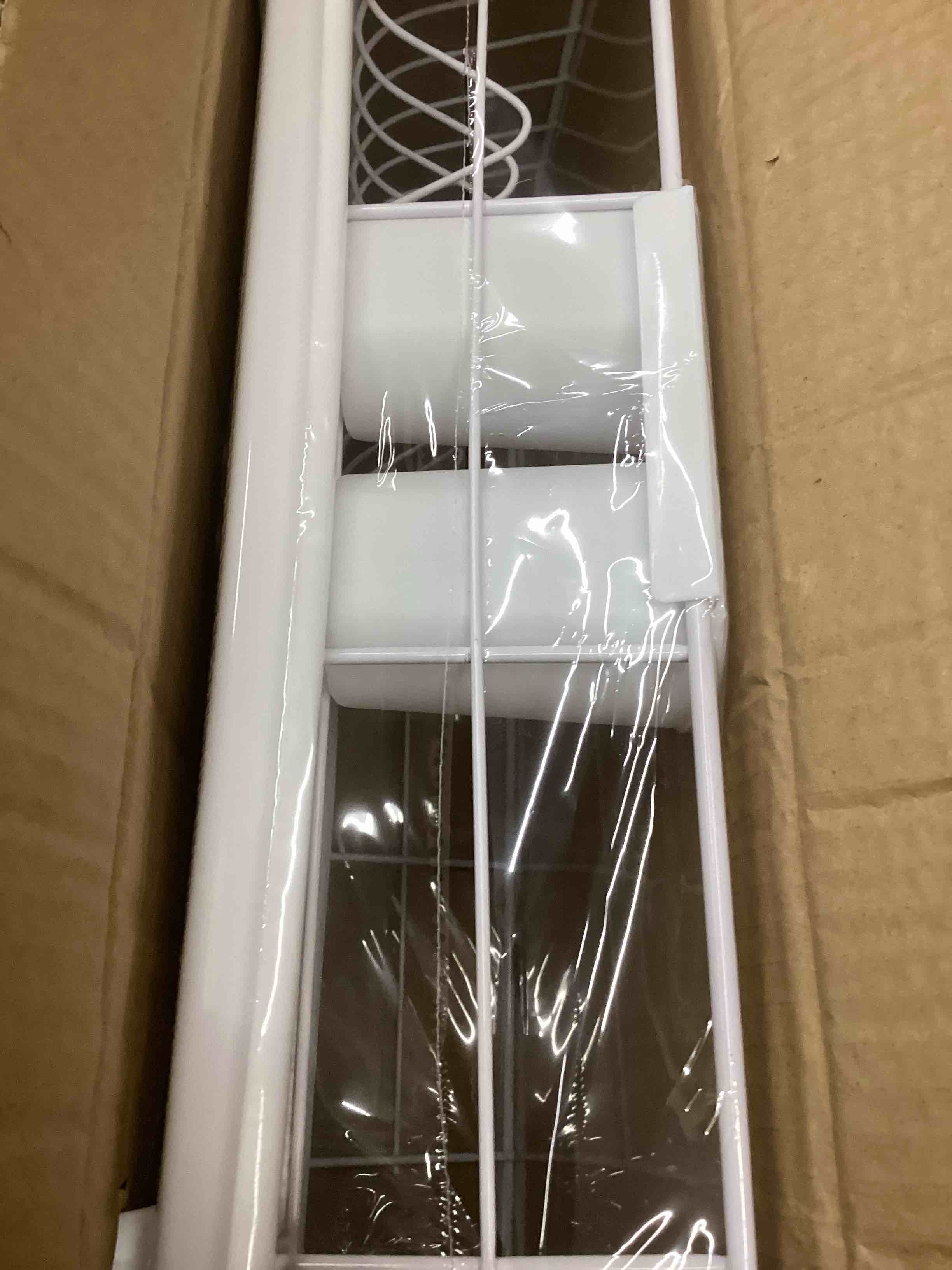 Condition photo showing New/Like New for Sweet Home Collection Metal, Plasic 3 Piece Dish Drainer Rack Set with Drying Board and Utensil Holder, 12" x 19" x 5", White 17" x 12" x 5" White