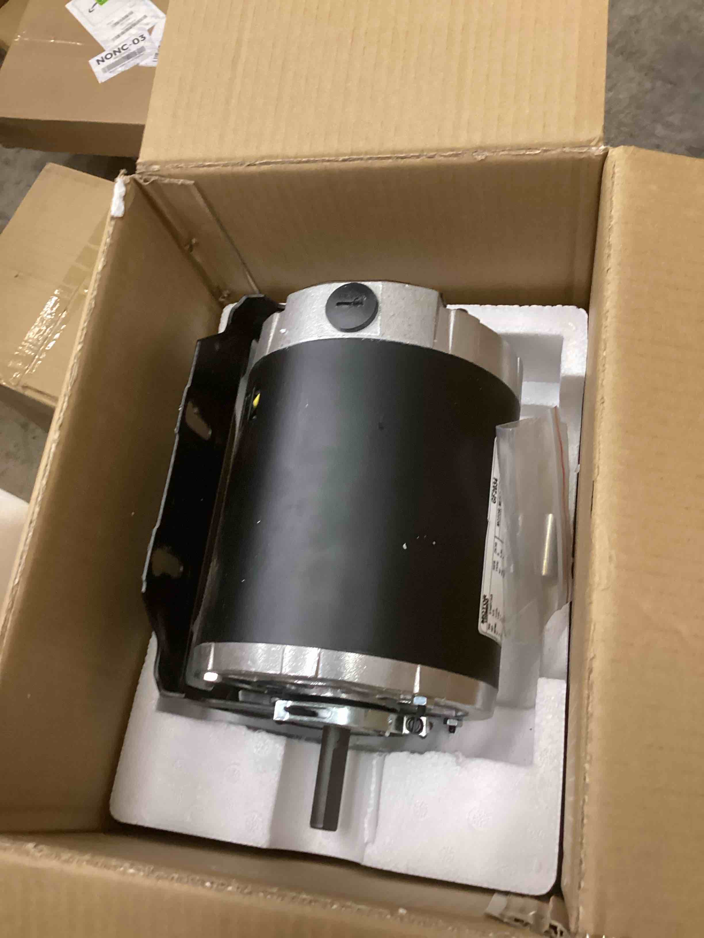 Condition photo showing New/Like New for GF2034 Blower Motor 1/3HP 115V 60Hz 1725RPM 48FR Replaces Packard 45013 Ao smith/Century 316P169, NBK20598 EMERSON 8100, GE BF4706, Universal 805, Baldor RSP2442, Carrier HC41DE114, Belt Drive Leungoo