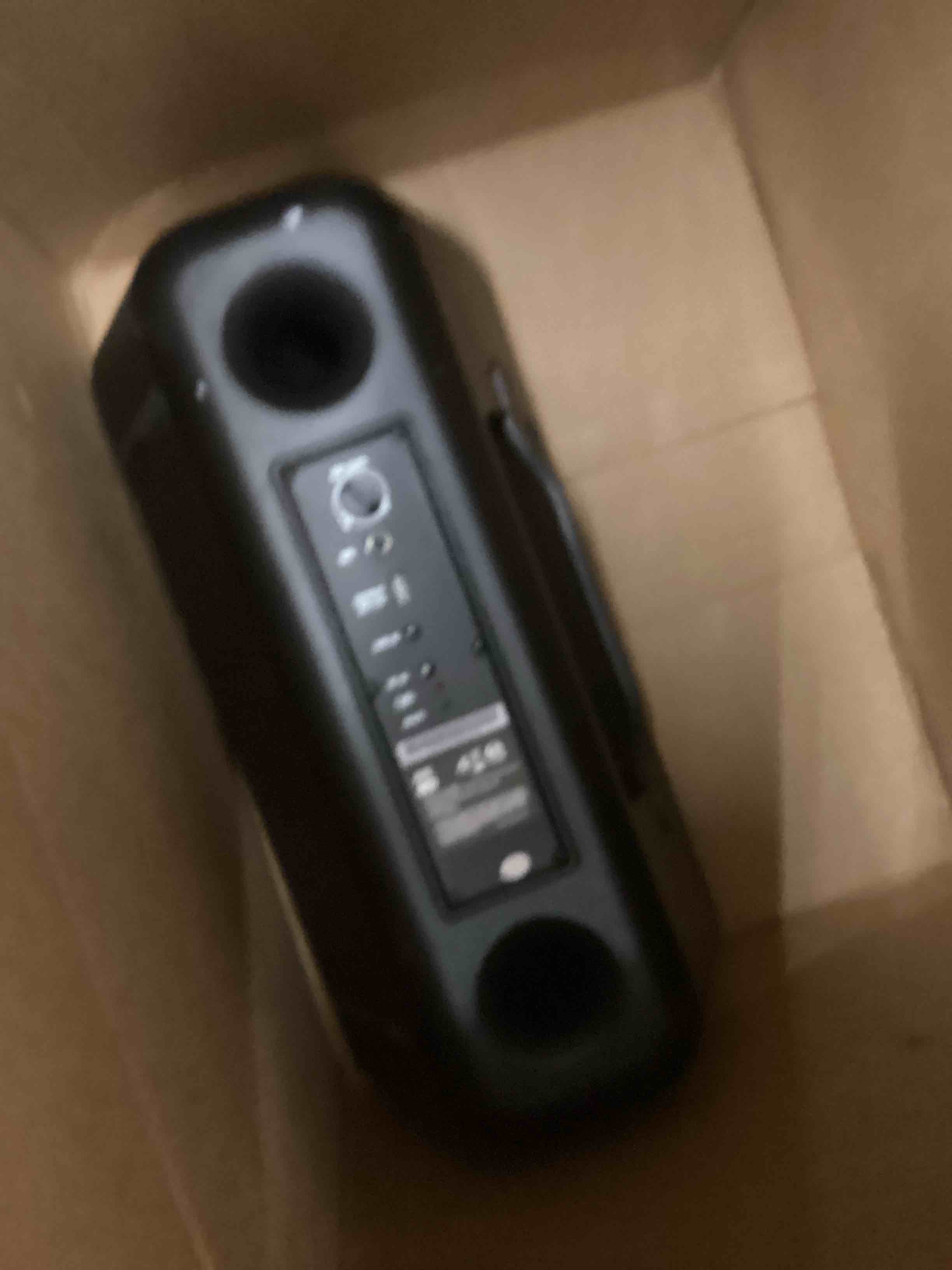 Condition photo showing As Is for Altec Lansing Shockwave 200 Wireless Party Speaker 180W Bluetooth Speaker with a Long Lasting 12 Hour Battery, Multi LED Party Modes, Multiple bass Boost Modes, Party Sync, AM/FM Radio