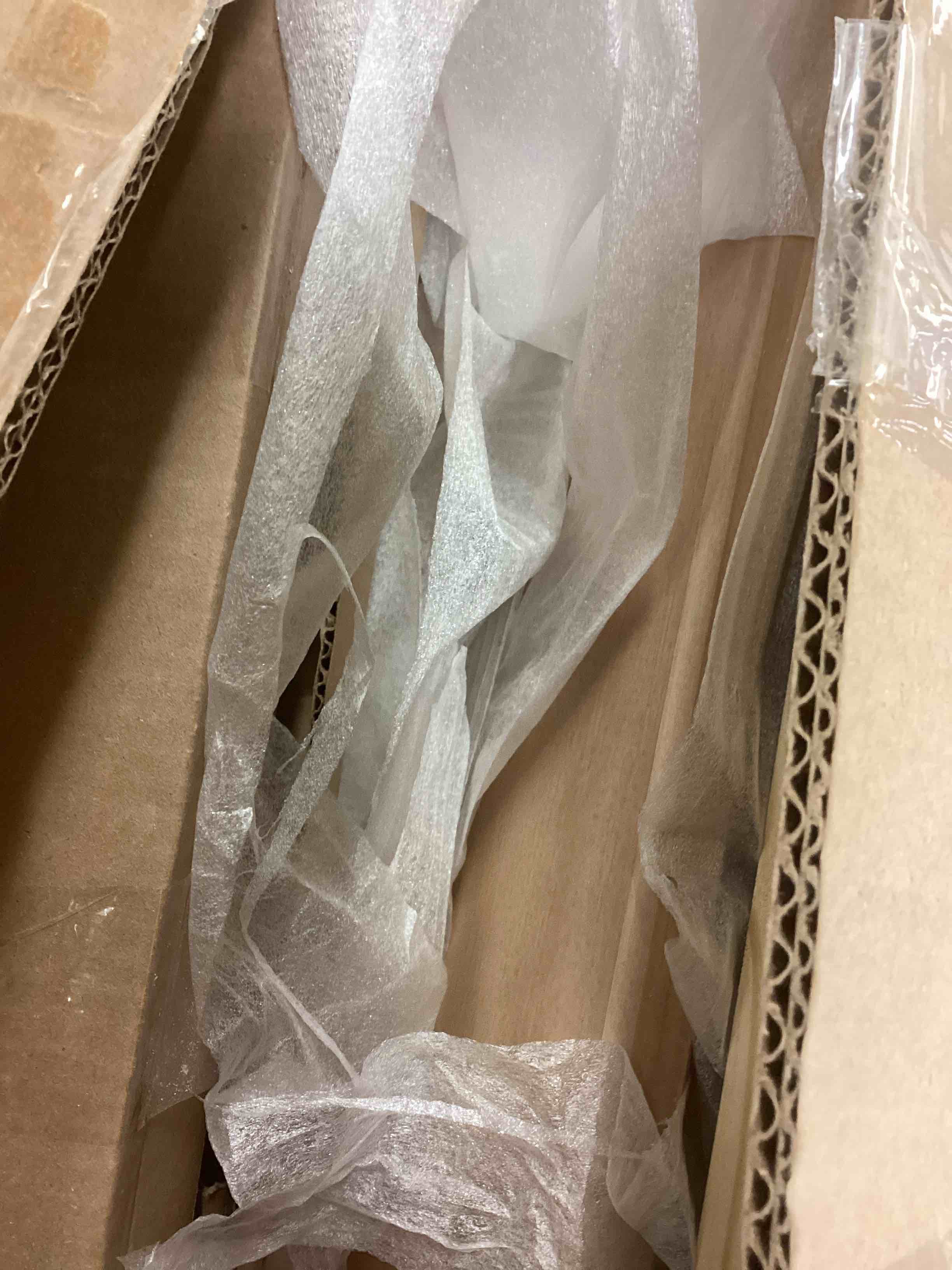 Condition photo showing Good Condition for Mid - Century Panel Bed - Twin Size incomplete one box of two only)