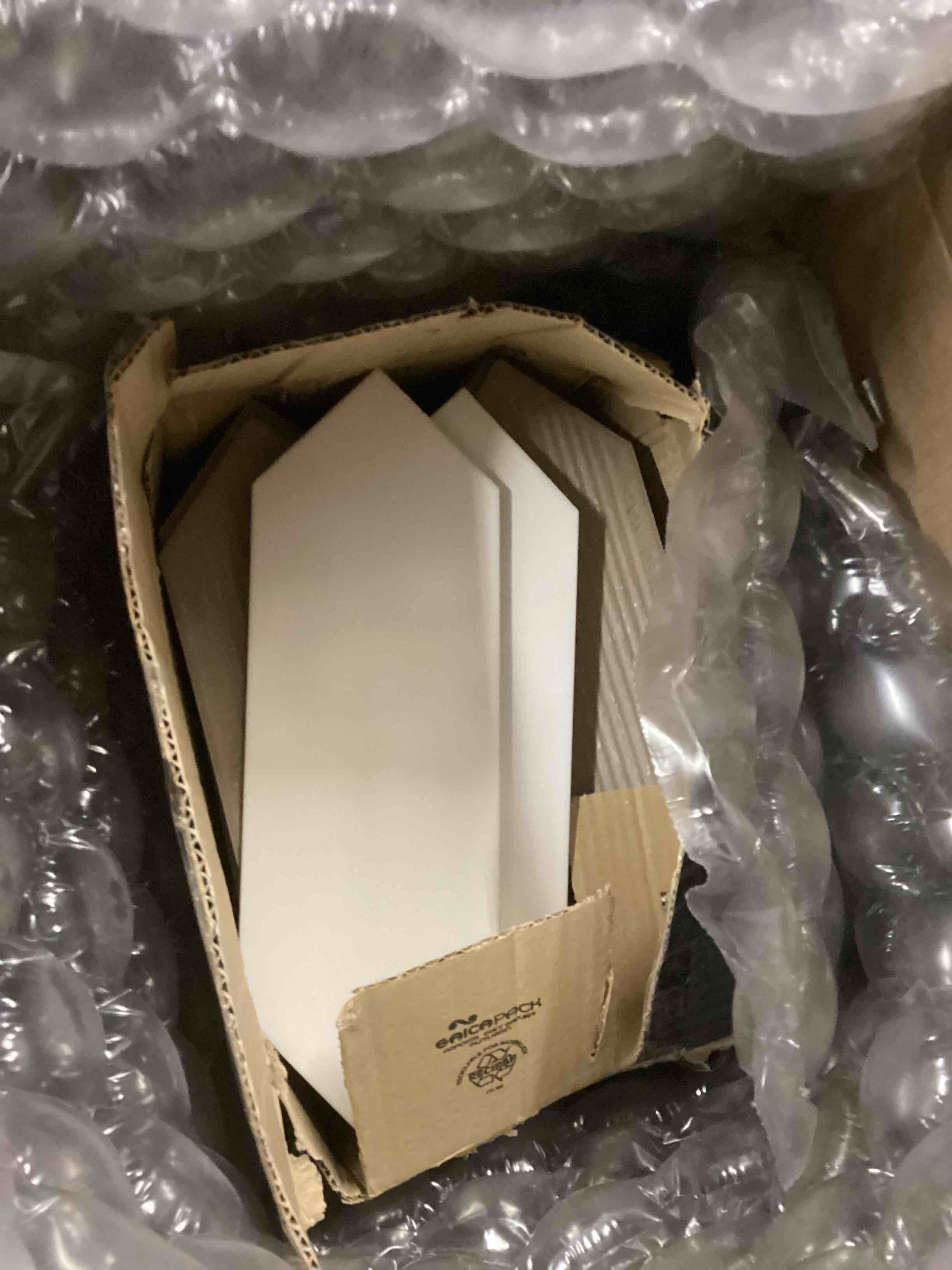 Condition photo showing Good Condition for Russell Pinnacle 4" x 12" Porcelain Picket Hexagon Wall & Floor Subway Tile 40 tiles 