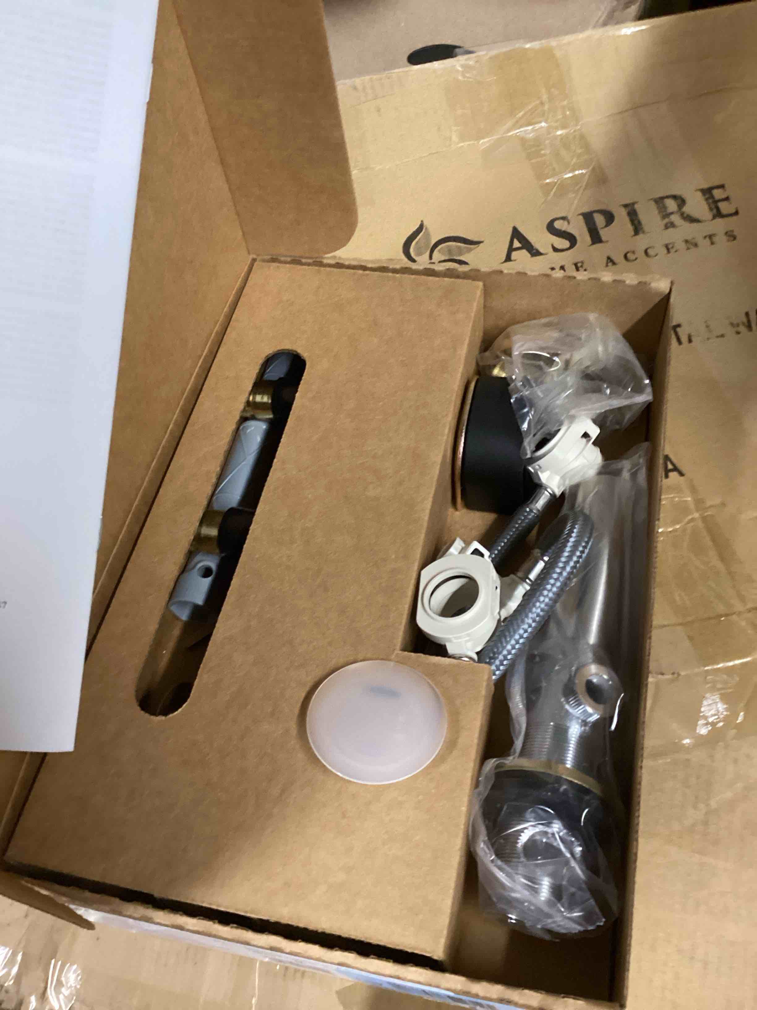 Condition photo showing Good Condition for Moen Brass Widespread Bathroom Sink Faucet Rough-In Valve with Drain Assembly, Featuring M-PACT Technology, 9000