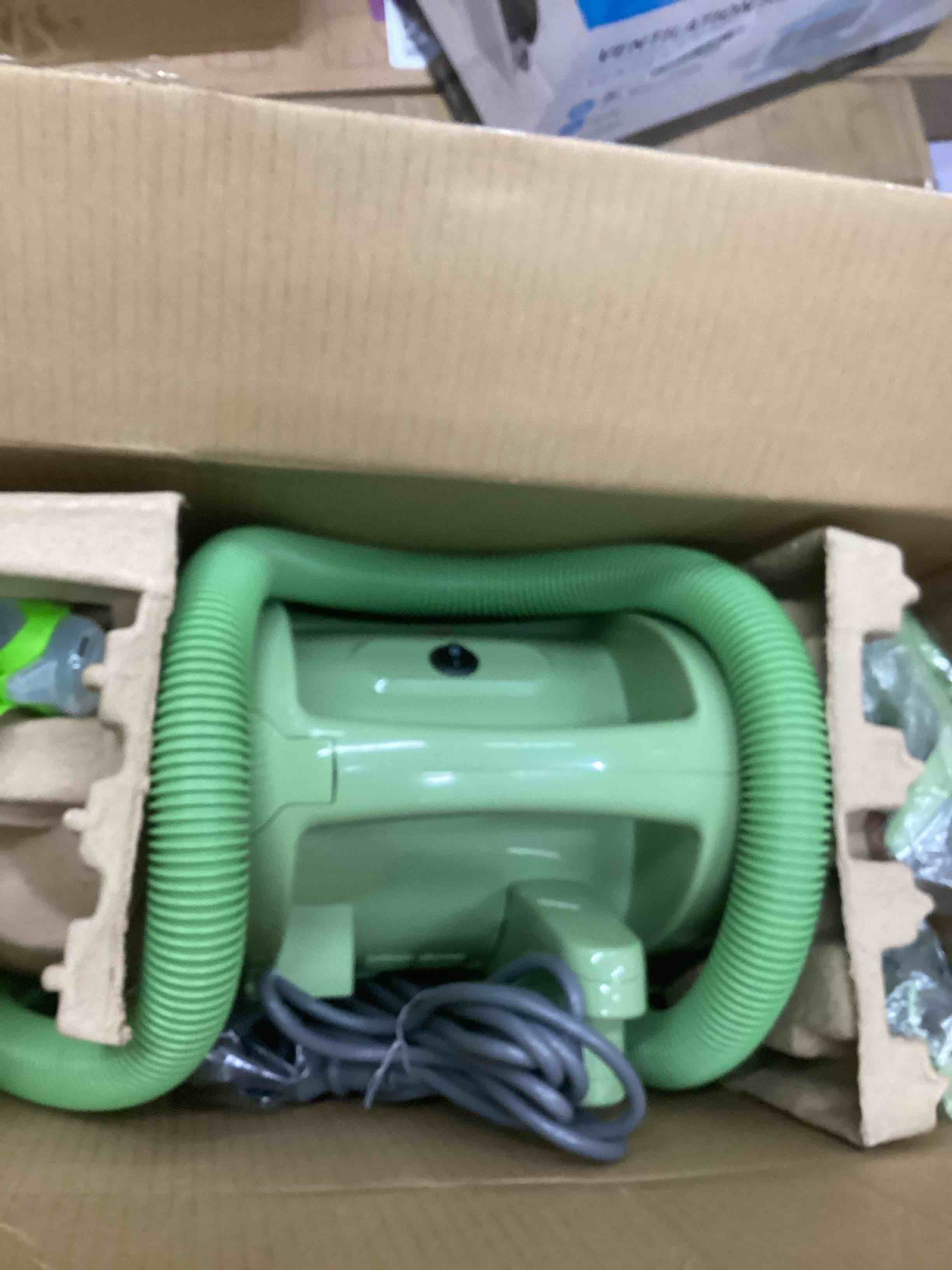 Condition photo showing As Is for BISSELL Little Green Multi-Purpose Portable Carpet and Upholstery Cleaner, Car and Auto Detailer, with Exclusive Specialty Tools, Green, 1400B