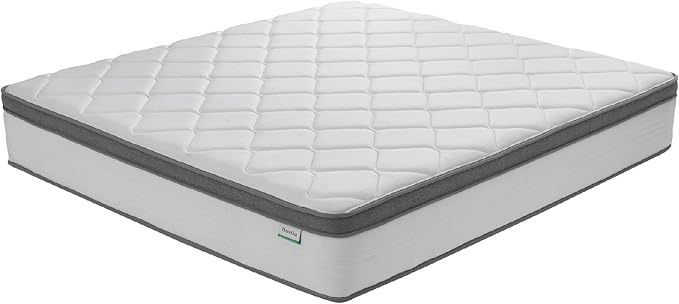 novilla full size mattress, 12 inch hybrid mattress full with comfort foam, innerspring mattresses in a box, foam and spring for pressure & pain relief, soft feel but supportive