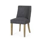 dining chair set of 2 ,charcoal (model similar stock photo)
