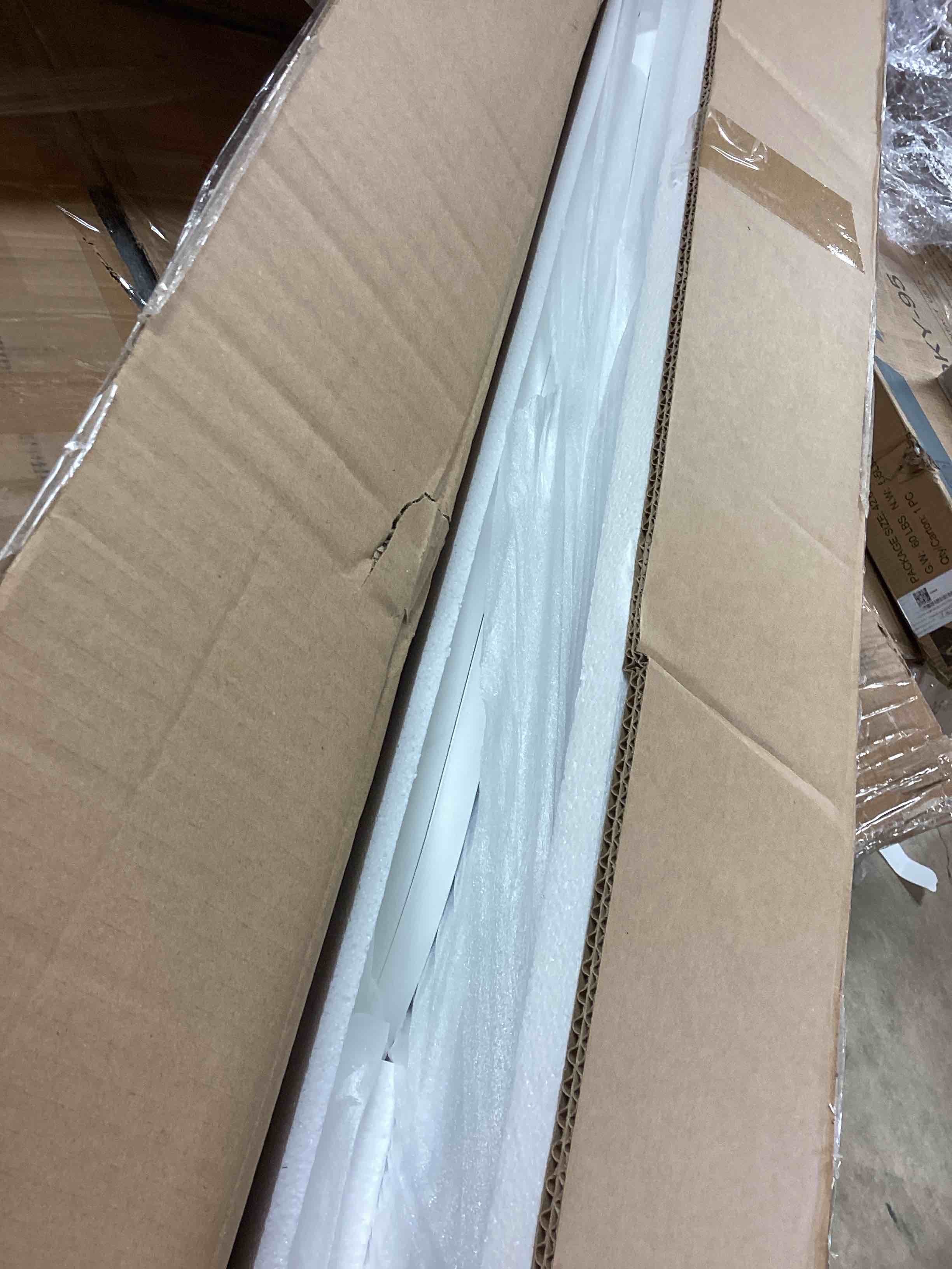 Condition photo showing Good Condition for Modern Classic Full Size Platform Bed Frame with Under Bed Storage Space, Sturdy Construction, Easy Assembly, Noise-Free, No Box Spring Needed, Offering & Stylish Design with Storage Headboard (incomplete box 2 of 2) 