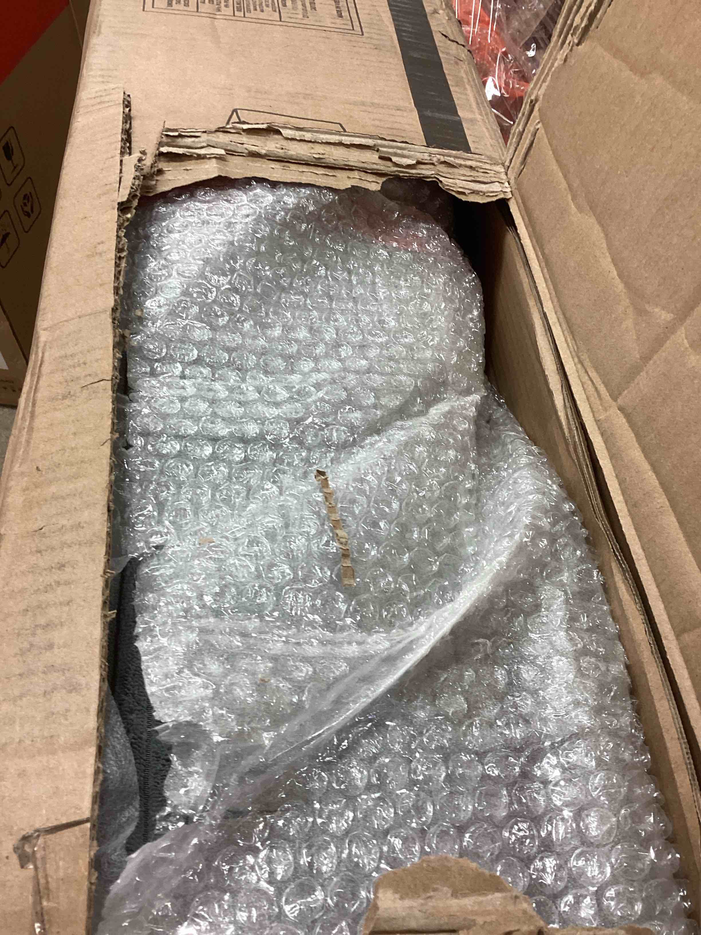 Condition photo showing Good Condition for Ashira 126.5" Wide Reversible Modular Corner Sectional with Ottoman Wade Logan® Body Fabric: Gray Corduroy (incomplete only RAF armless chairs) 