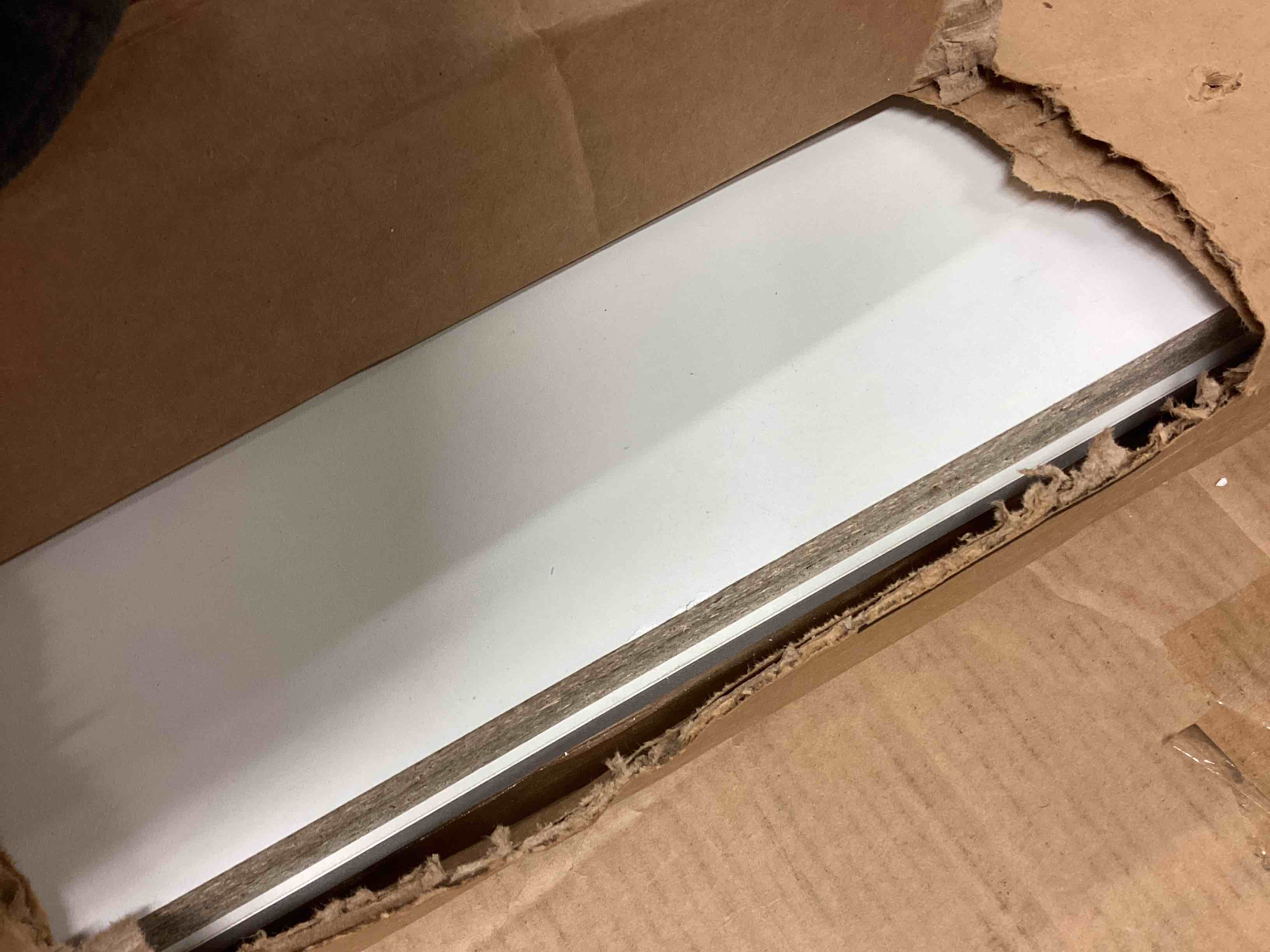 Condition photo showing As Is for Castorena Lucabella Platform Bed White By Latitude Run® (incomplete box 1 only) (don’t specific size 