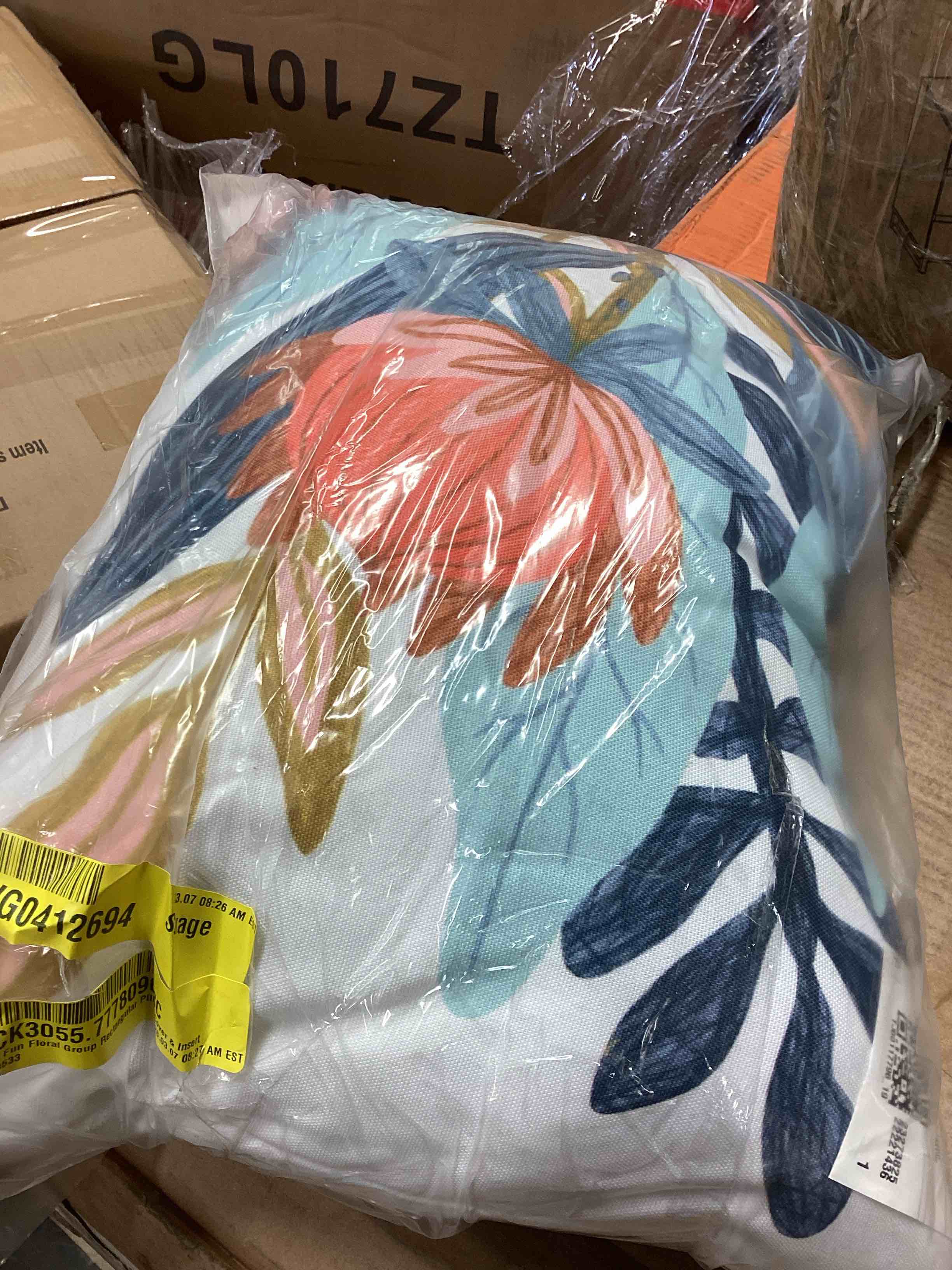 Condition photo showing Good Condition for Thersea Fun Floral Group Rectangular Pillow Cover & Insert By Winston Porter 14*20”