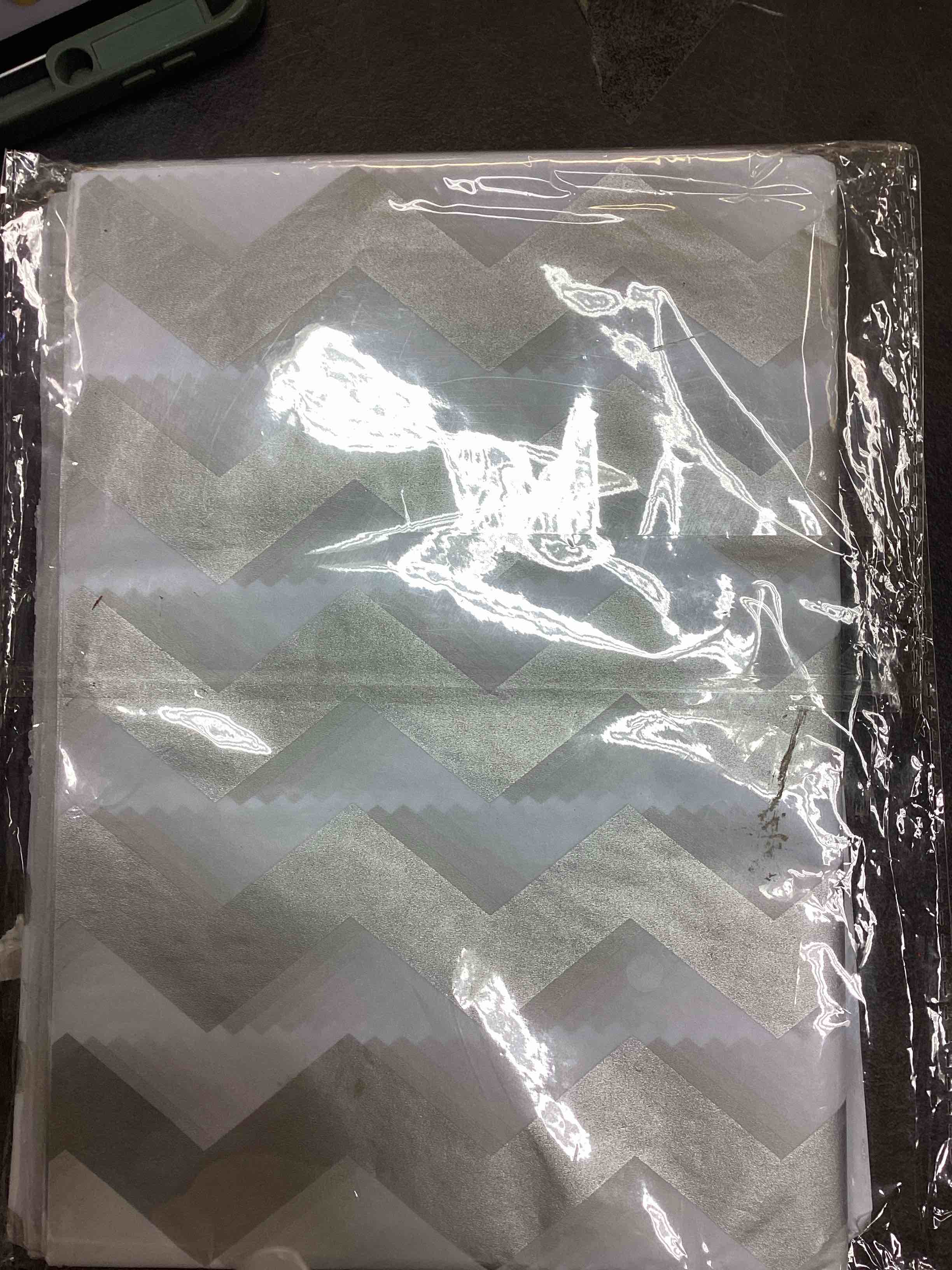 Condition photo showing New/Like New for ( similar like in the picture but in white color)MIAHART 60 Pcs Silver & gray Tissue Paper Bulk 3 Style Decorative Metallic Wrapping Paper for Birthday Weddings Christmas Party Decoration, DIY Arts Crafts