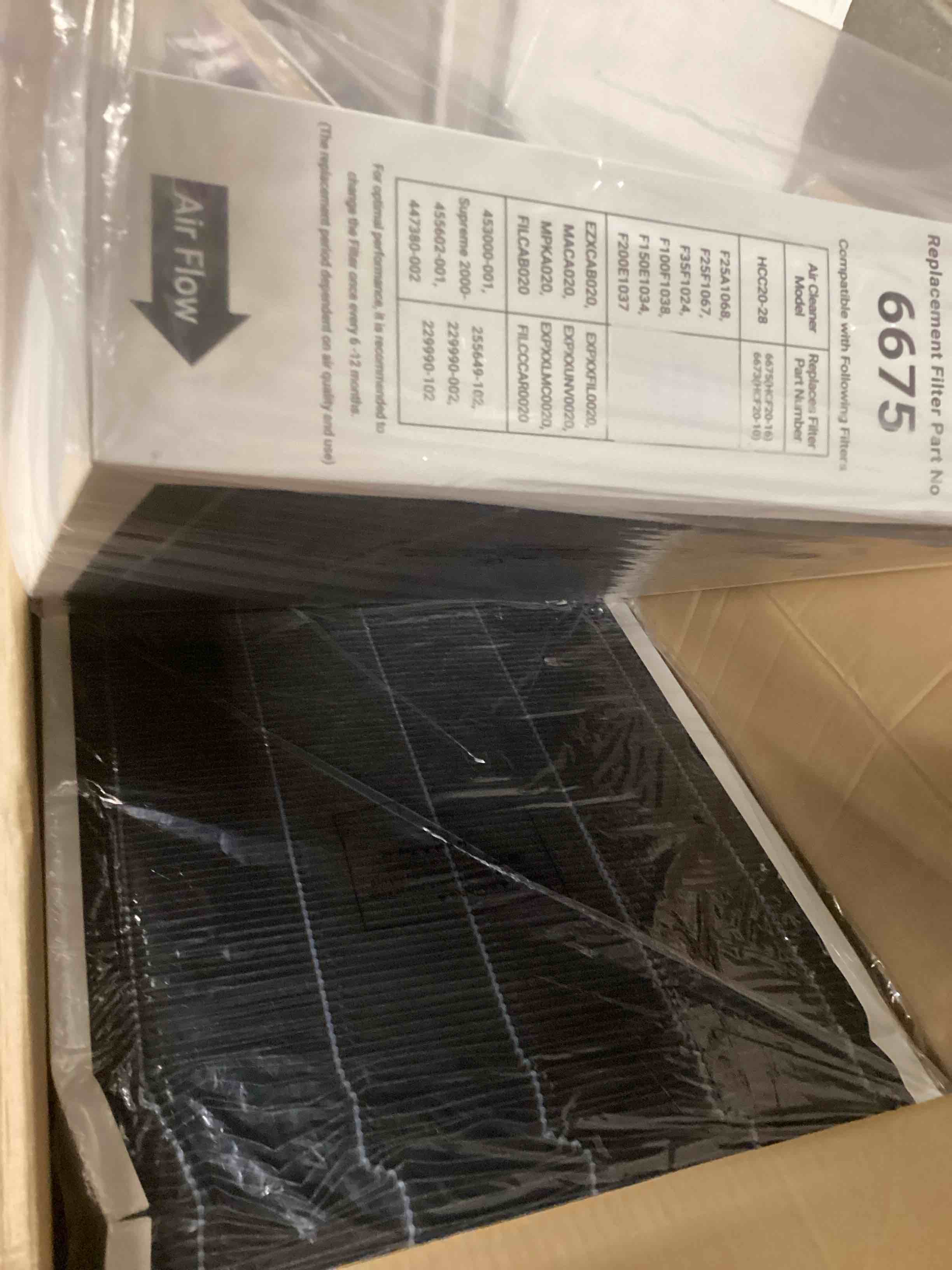 Condition photo showing Good Condition for 2 Pack 6675 20x25x5 Merv 16 Air Filter Carbon Efficient Air Filter Compatible with Lennox HCC20-28 Furnace HVAC System, Part Number HCF20-16 (Actual Size: 19.7 x 24.6 x 4.3 In)