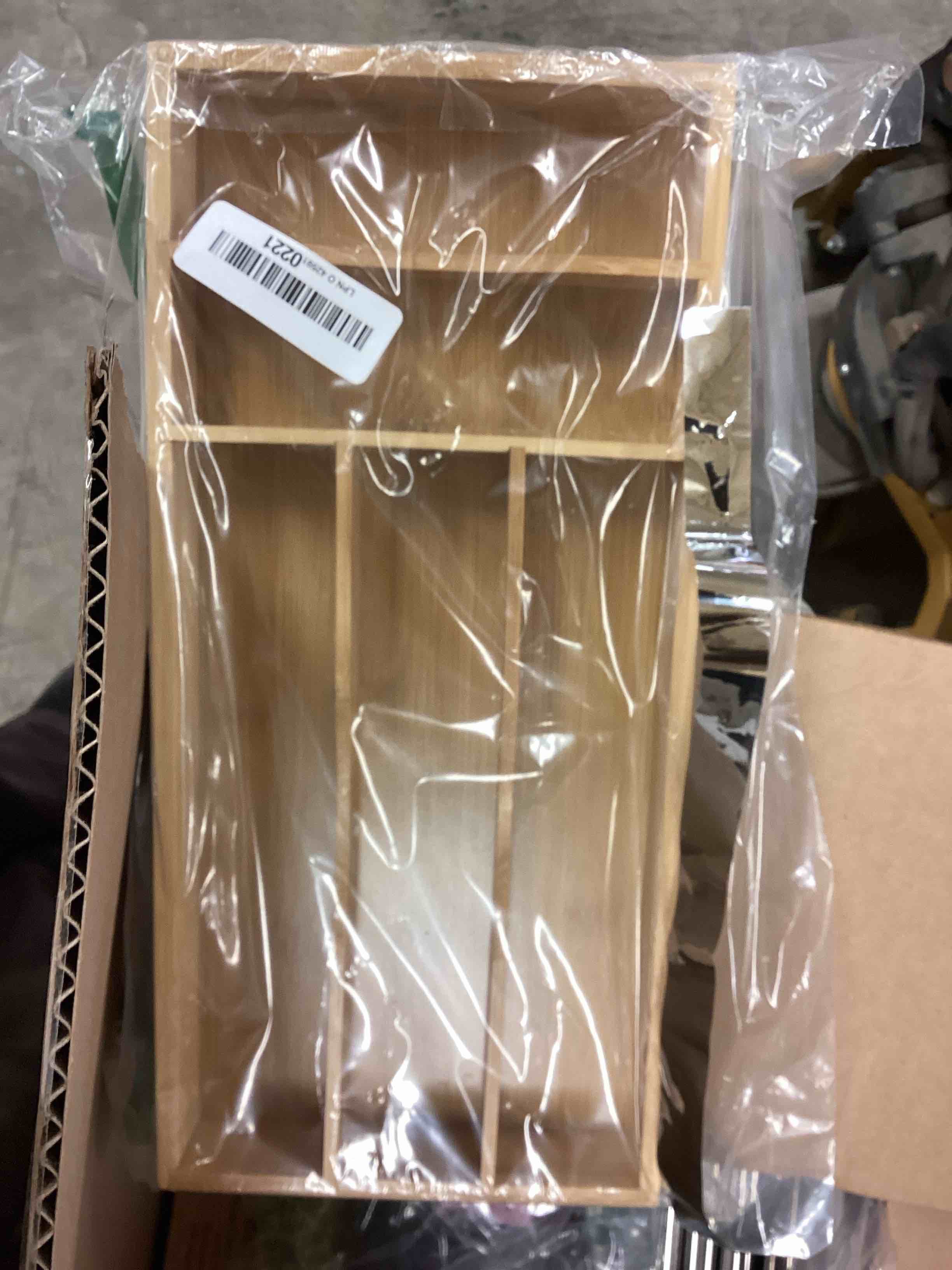Condition photo showing New/Like New for Small Silverware Organizer, Bamboo Kitchen Drawer Cutlery Organizer, Utensil Holder, Flatware Organizer Tray (14.2"x6.7"x1.6") Small Bamboo