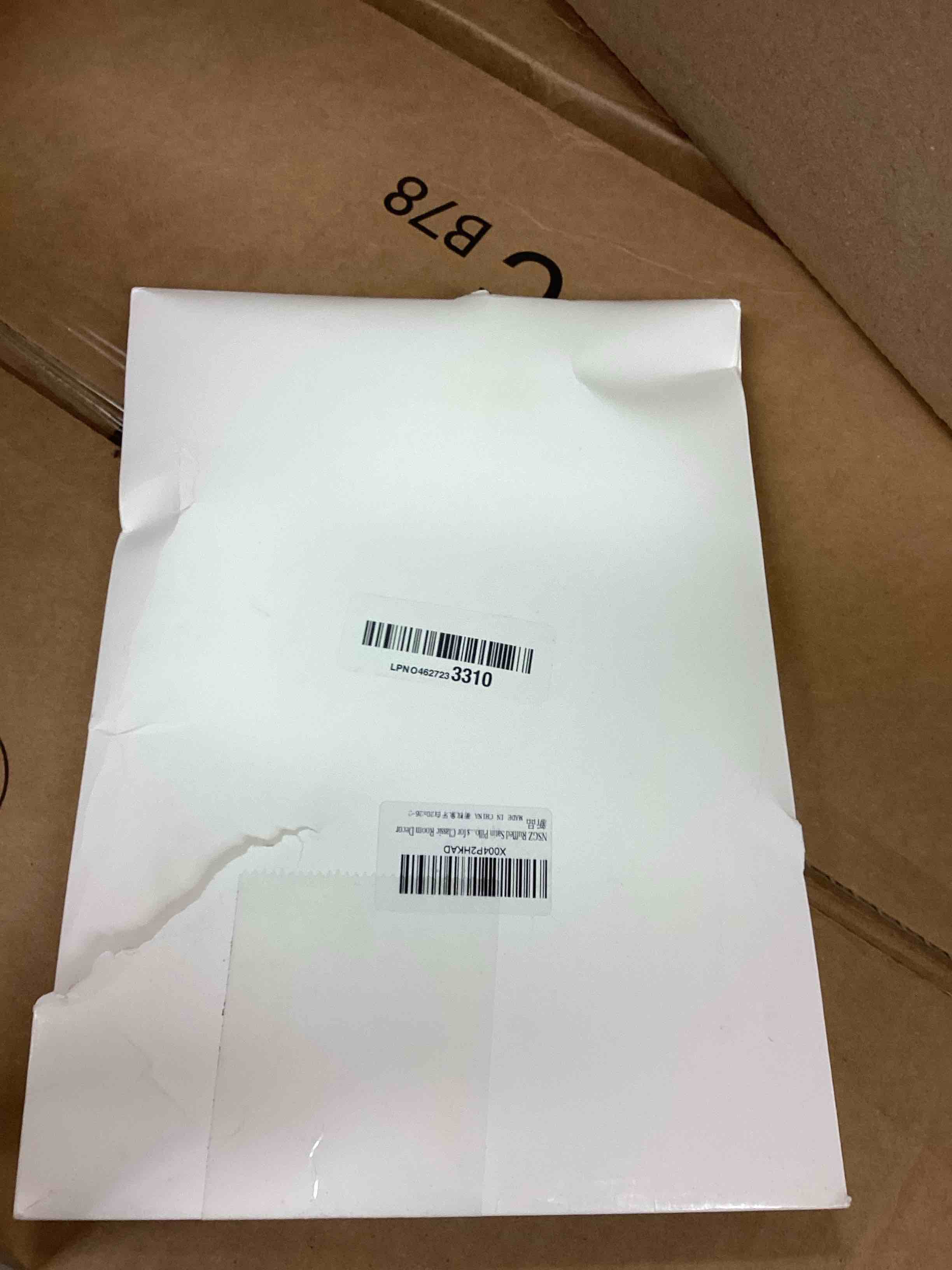 Condition photo showing New/Like New for NSGZ Ruffled Satin Pillowcase Set of 2, Standard Size Silky Pillow Shams for Hair and Skin Care, Ivory White Satin Pillow Covers with Envelope Closure, Anti Wrinkle Pillow Cases for Classic Room Decor Standard - 20 x 26 Inch Ivory White