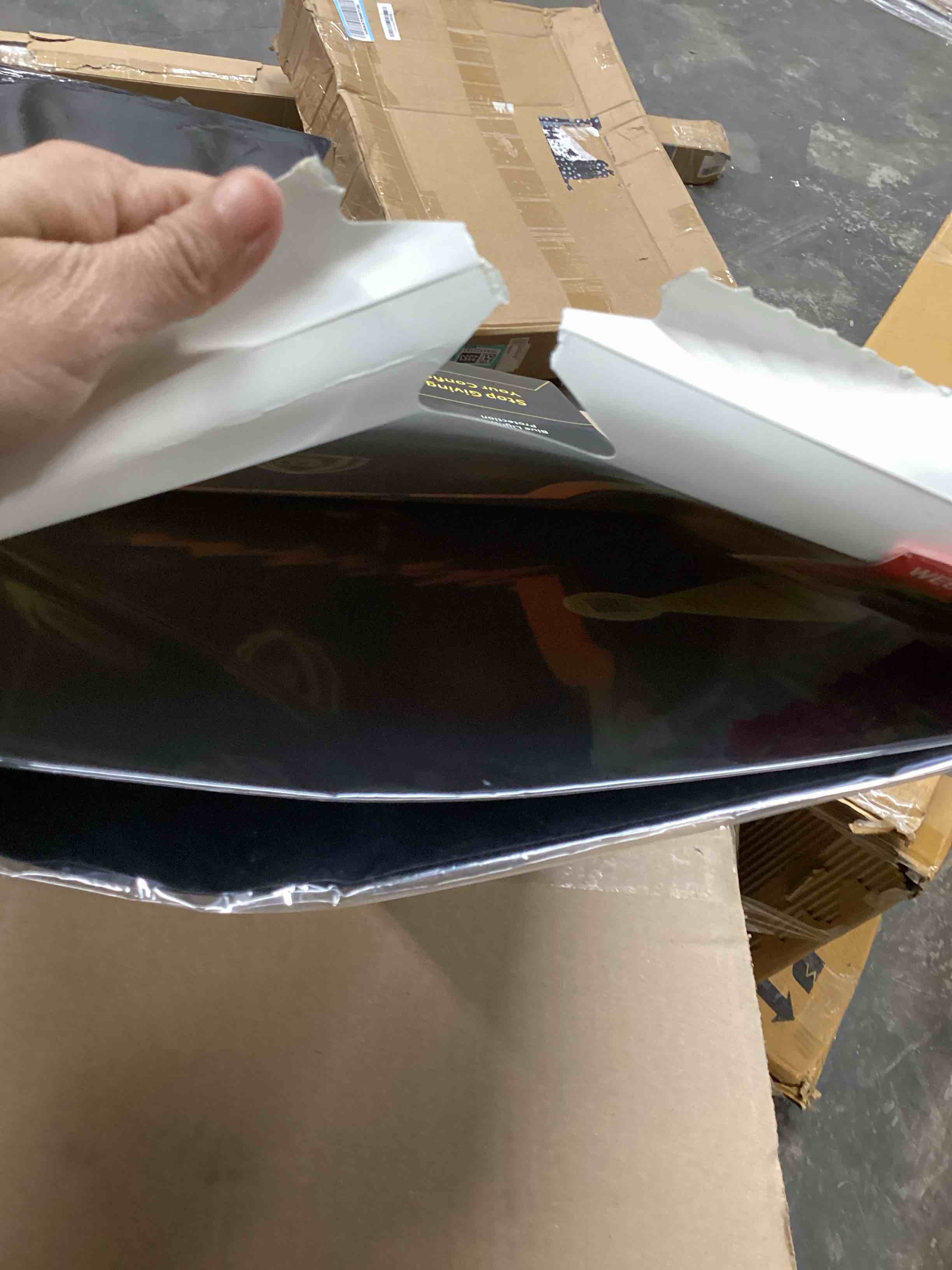 Condition photo showing Good Condition for VINTEZ [2 Pack] 27 Inch 16:9 Privacy Screen for Computer Monitor and Laptop - Anti Glare Protector Film Blue Light Filter Eye Protection - Computer Screen Privacy Shield 2 pack 27" DIAGONAL (16:9)