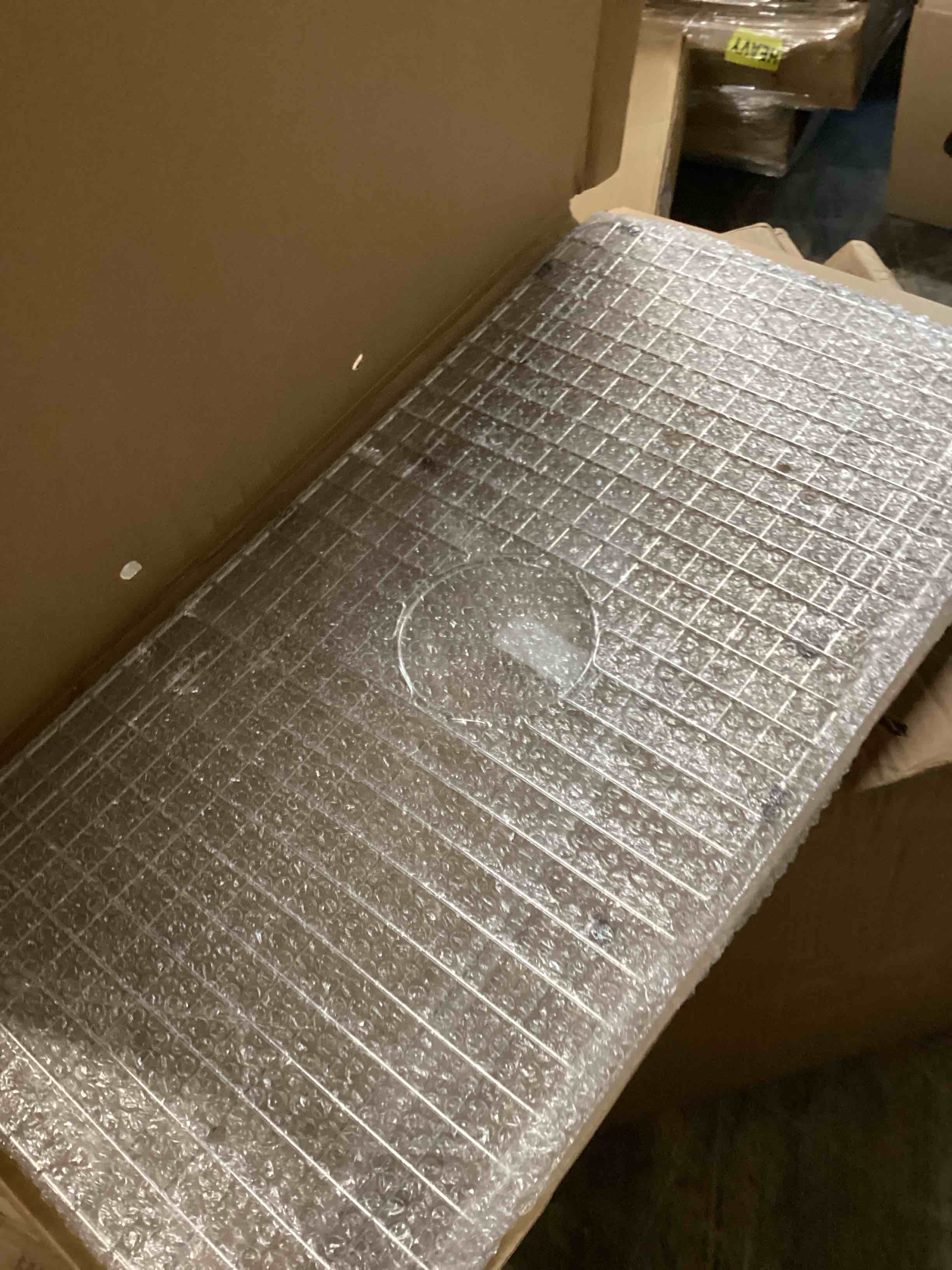 Condition photo showing Good Condition for Sink Bottom Grid 29-1/2" X 15-9/16", Centered Drain with Corner Radius 3/8", Sink Protector