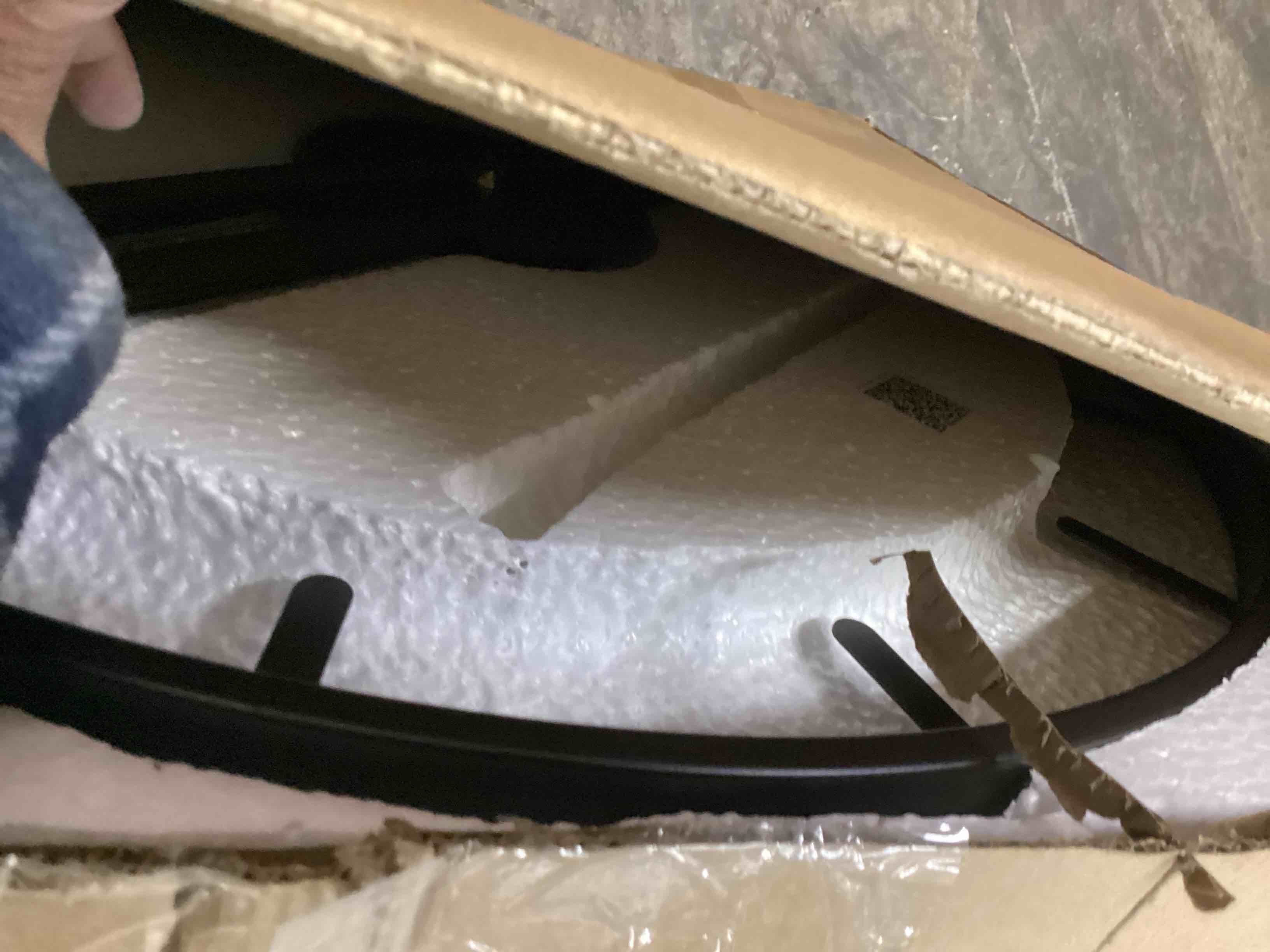 Condition photo showing As Is for Modern Walnut Dial Wall Clock, Wood Large Wall Clock Decor Metal Frame Silent Non Ticking for Living Room, Bedroom, Kitchen, Study Decoration, Handmade Home Present Idea, 24IN ?60cm? 2. X-Large (60cm)