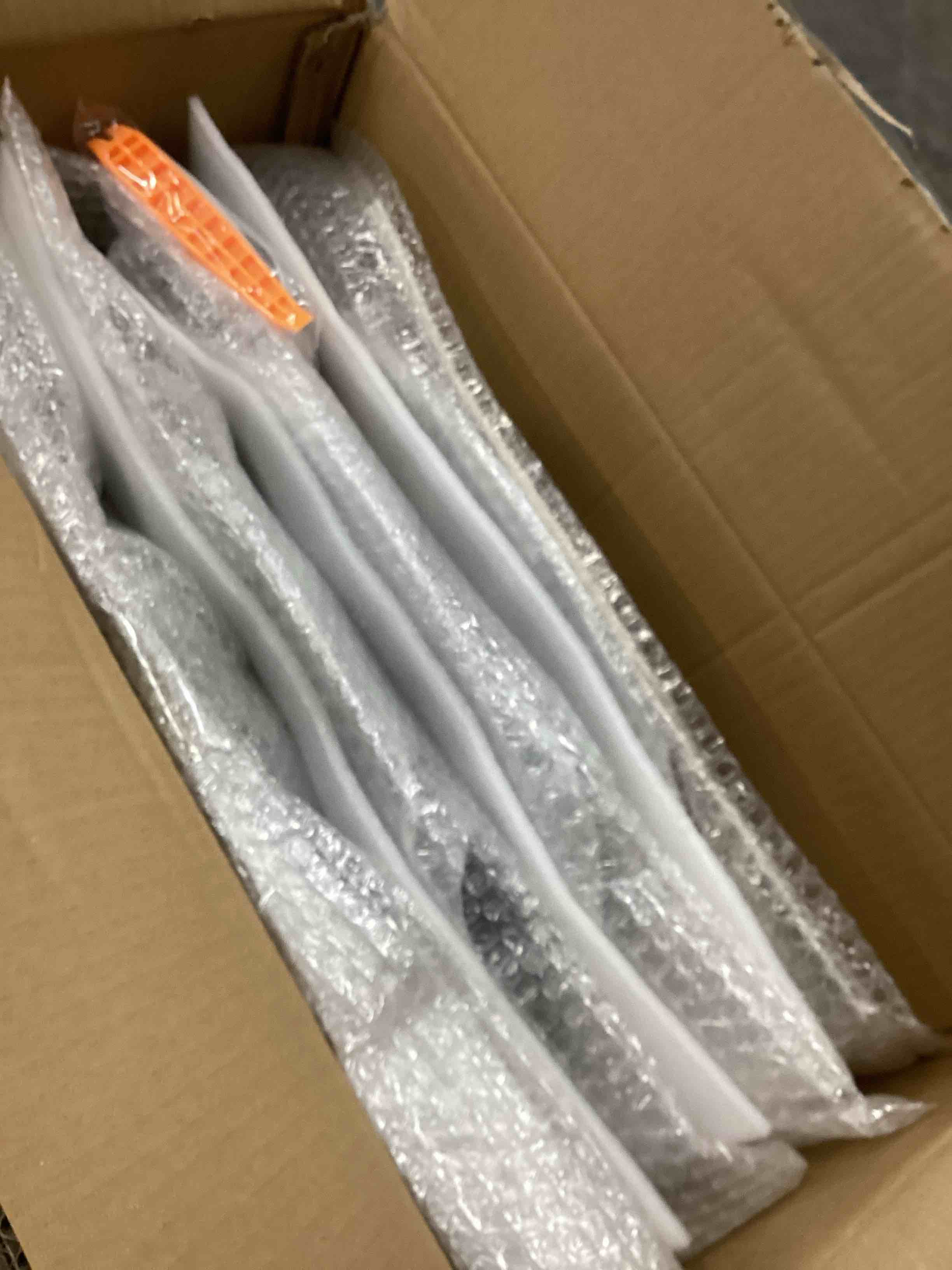 Condition photo showing New/Like New for Hubcaps Wheel Cover Compatible with Tesla 19 inch Model Y Juniper 4 PCS ABS Material Hub Caps 2025 2026 Model Y Rim Protector Wheel Cover Replacement for Tesla Accessories (Black Silver) 19inch Model Y Juniper A-Black Silver