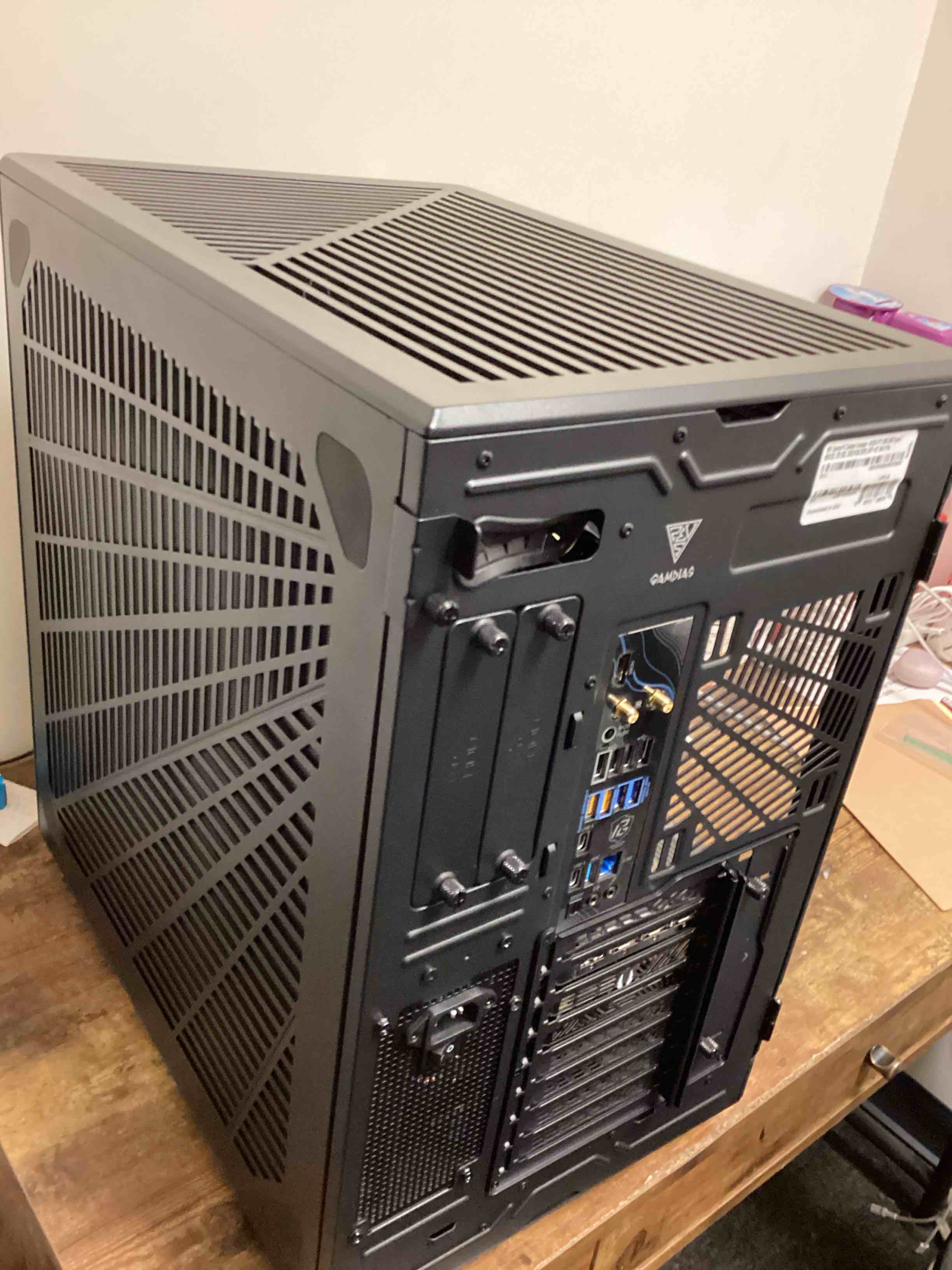 Condition photo showing Good Condition for ZOTAC MEK AI-Enhanced Gaming PC Desktop Computer - NVIDIA GeForce RTX 5090, AMD Ryzen 7 9800X3D Up to 5.2GHz, 32GB DDR5 RGB, 2TB NVME M.2 SSD, 1200W G PSU, WiFi, Windows 11