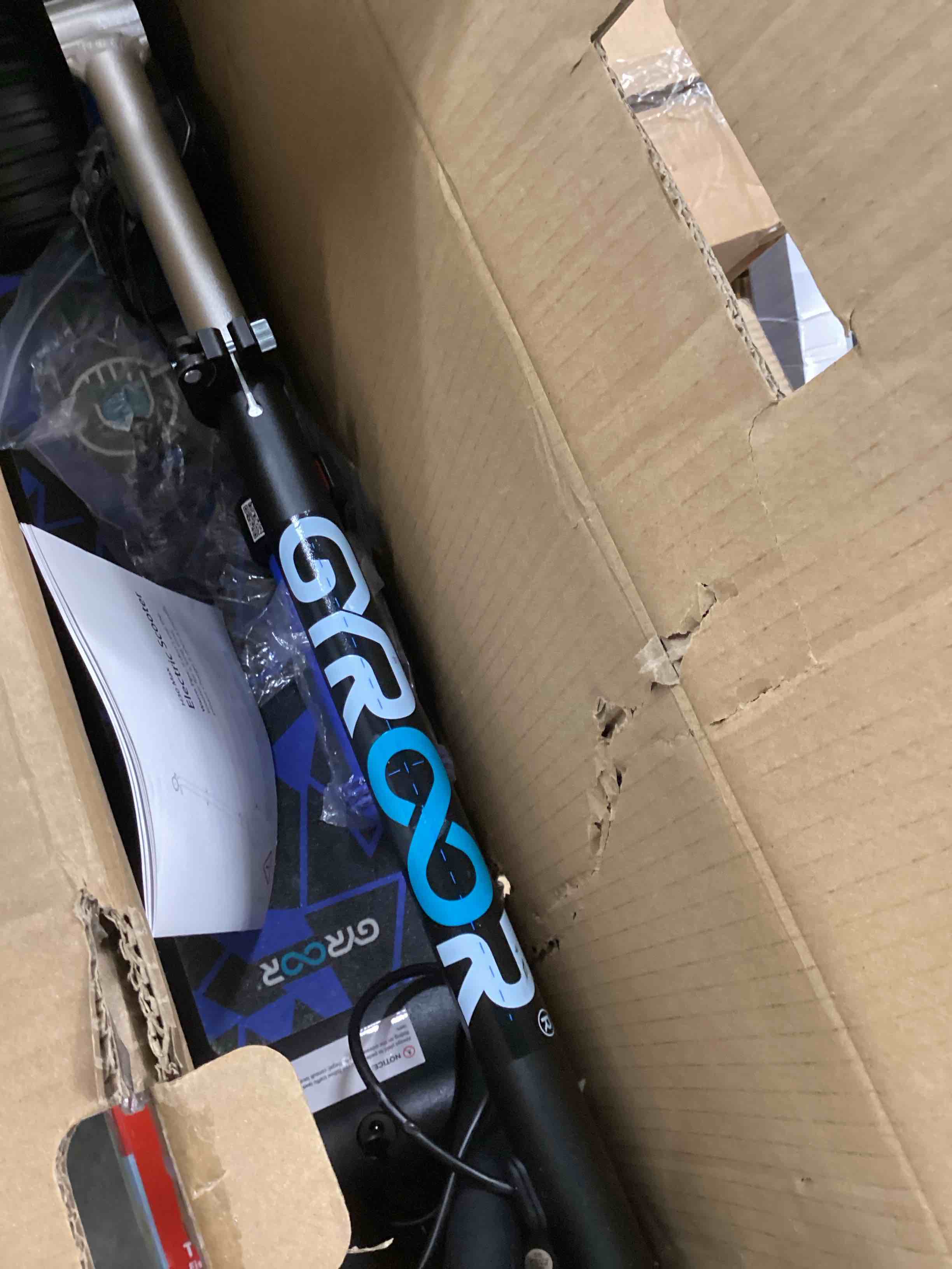 Condition photo showing As Is for Gyroor H30 Max Electric Scooter for Kids Ages 8-12, 150W Powerful Motor, Bluetooth Music, Dual Brake System, Adjustable Height and Speed, Best Gifts for Kids