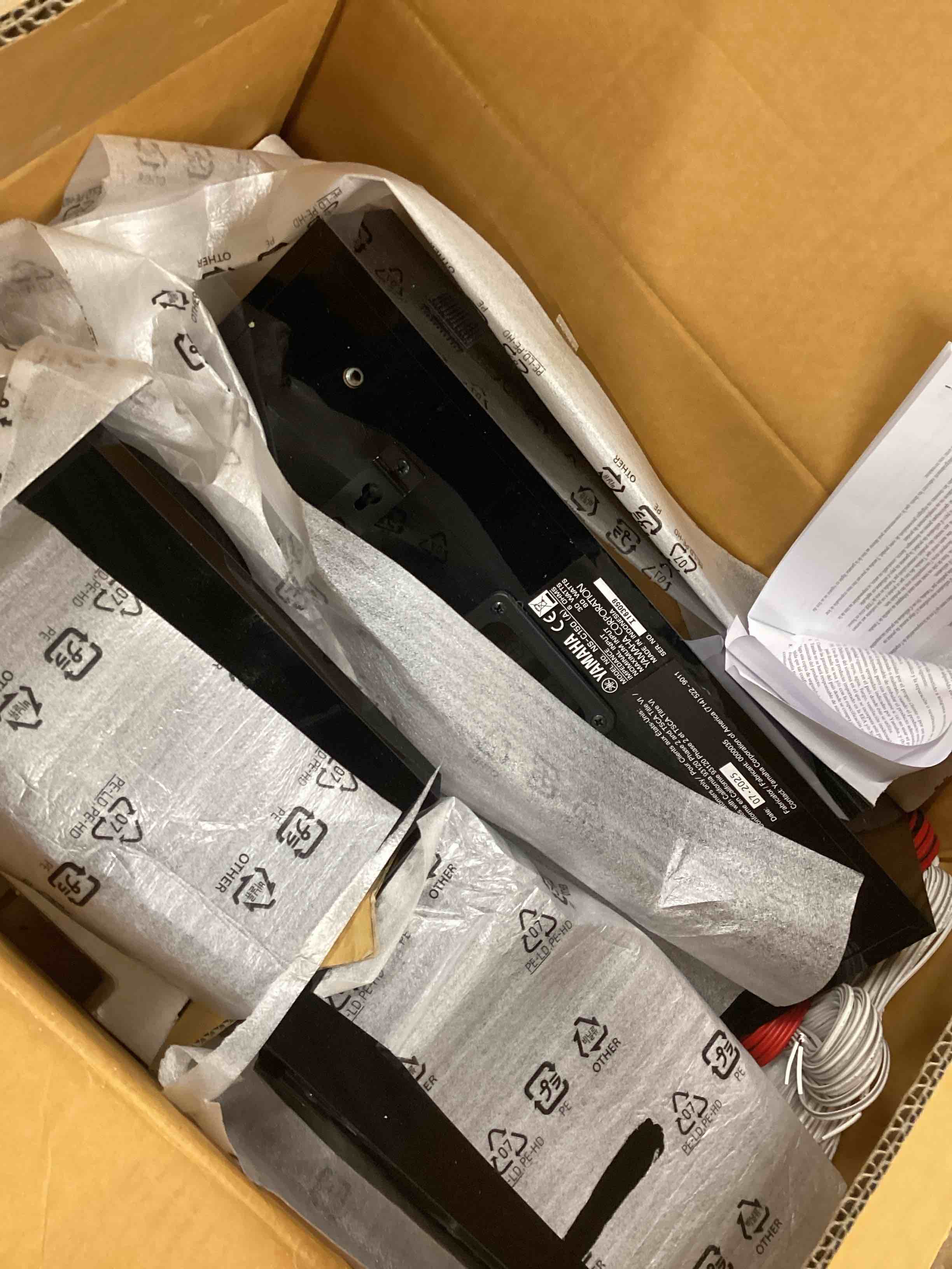 Condition photo showing Good Condition for Yamaha NS-P150 Center/Surround  Speaker Package (3)