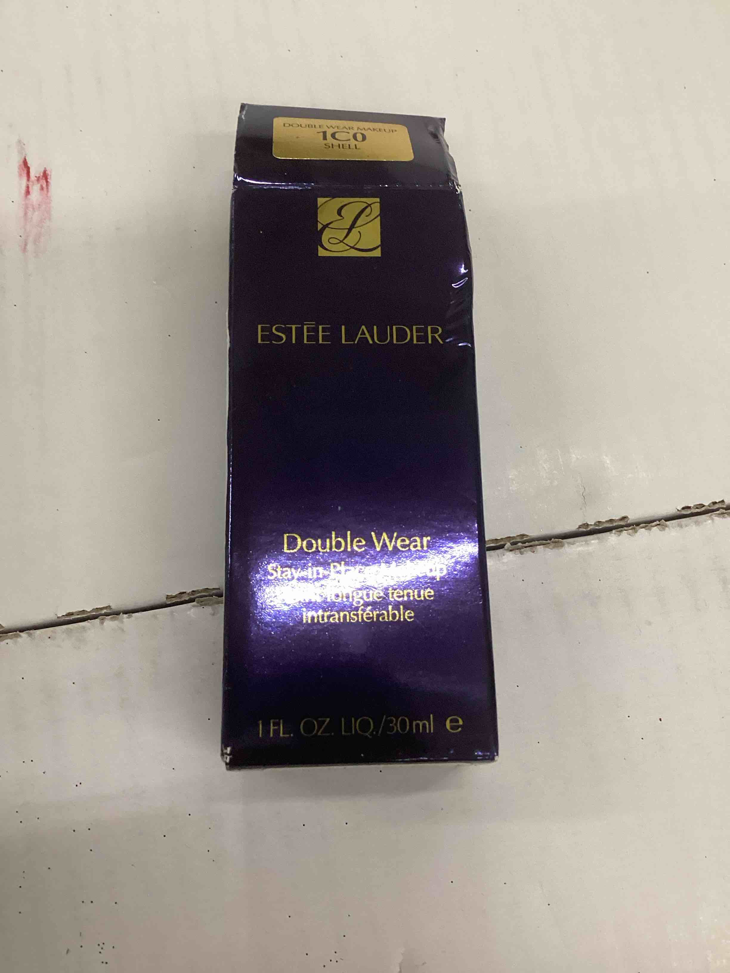 Condition photo showing New/Like New for Estée Lauder Double Wear Stay-in-Place 24-Hour Long-Wear Matte Foundation Makeup, 1 Fl Oz Light Intensity 1C0 Shell - Cool pink undertones