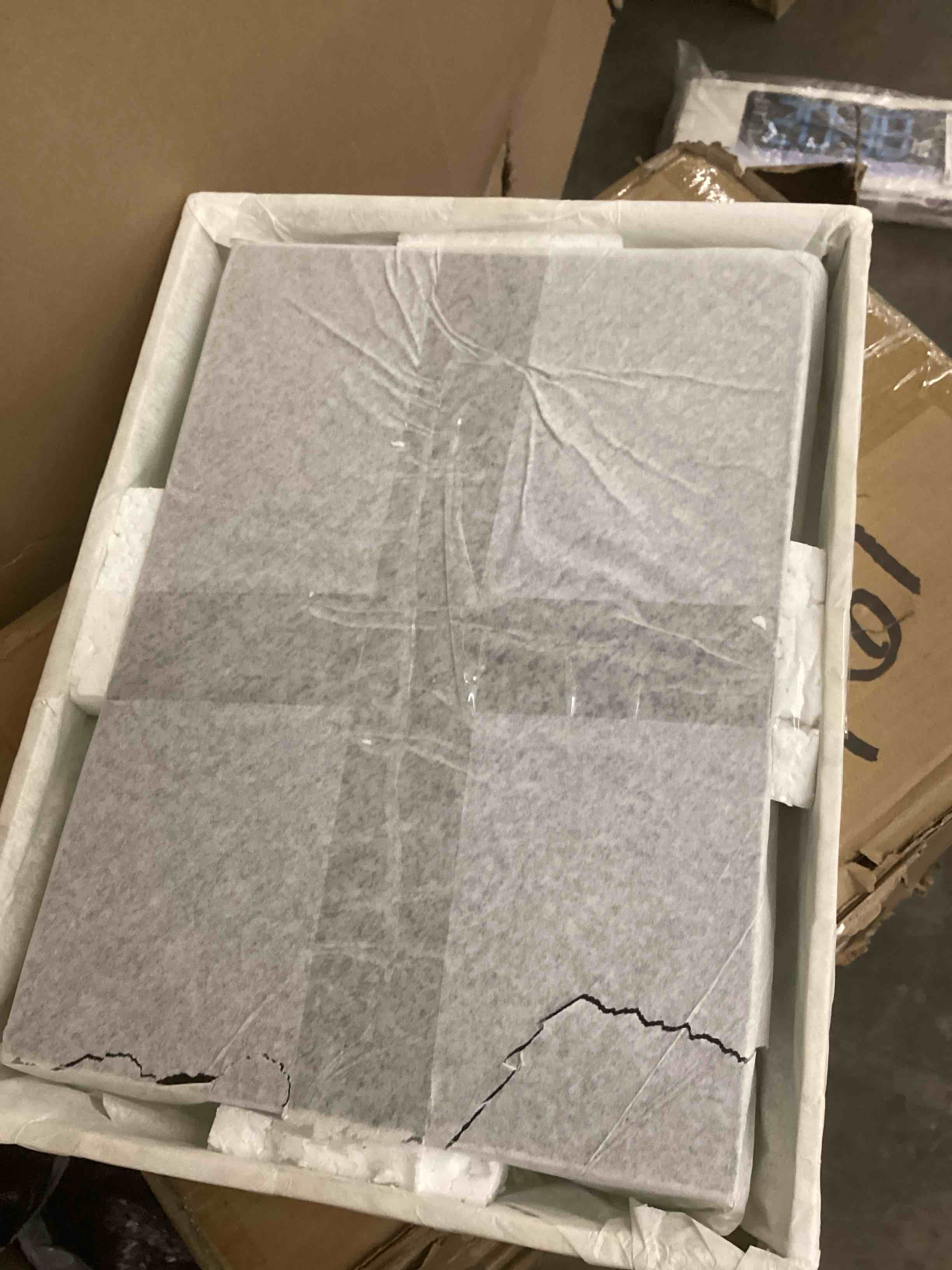 Condition photo showing New/Like New for Serving Trays Handmade Trays for Serving Mother of Pearl Inlay Decorative Tray Room Decor, Coffee Table Tray Set of 2 Trays Decor for Ottoman Length 16'' and 14''