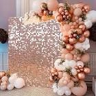 aajchoix shimmer wall panel,rose gold