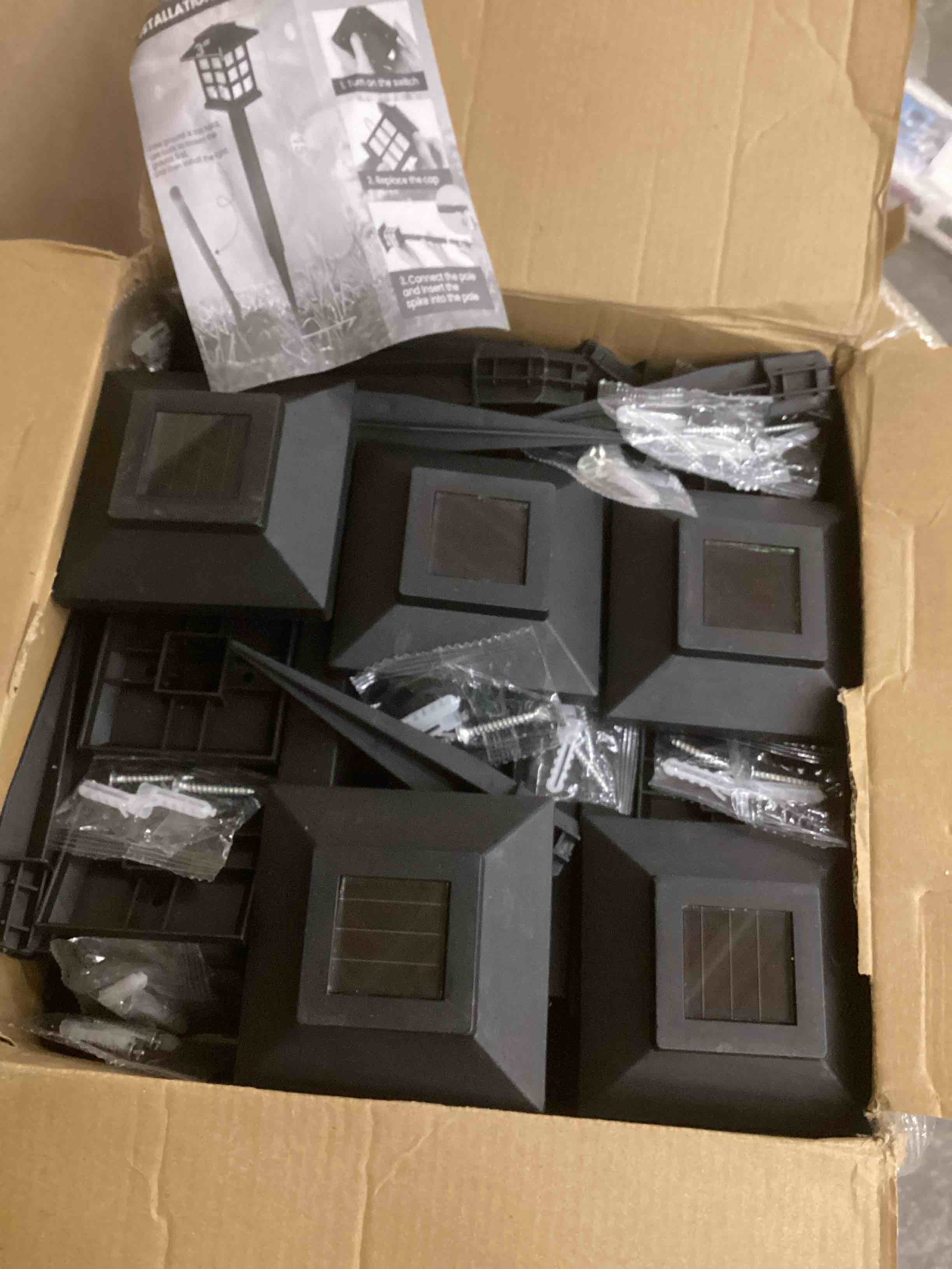 Condition photo showing New/Like New for Solar Outdoor Lights,12 Pack LED Solar Lights Outdoor Waterproof, Solar Walkway Lights Maintain 10 Hours of Lighting for Your Garden, Landscape, Path, Yard, Patio, Driveway 