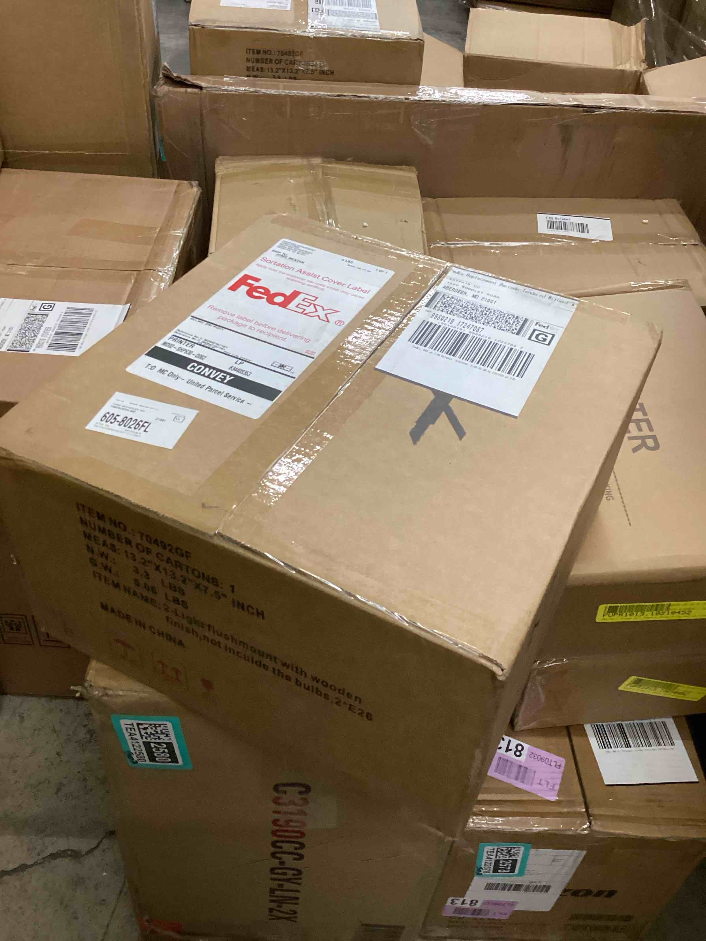 Condition photo showing New/Like New for Pia Ricco 2-Light Kitchen Farmhouse Ceiling Light Flush Mount With Faux Weathered Wood Finished