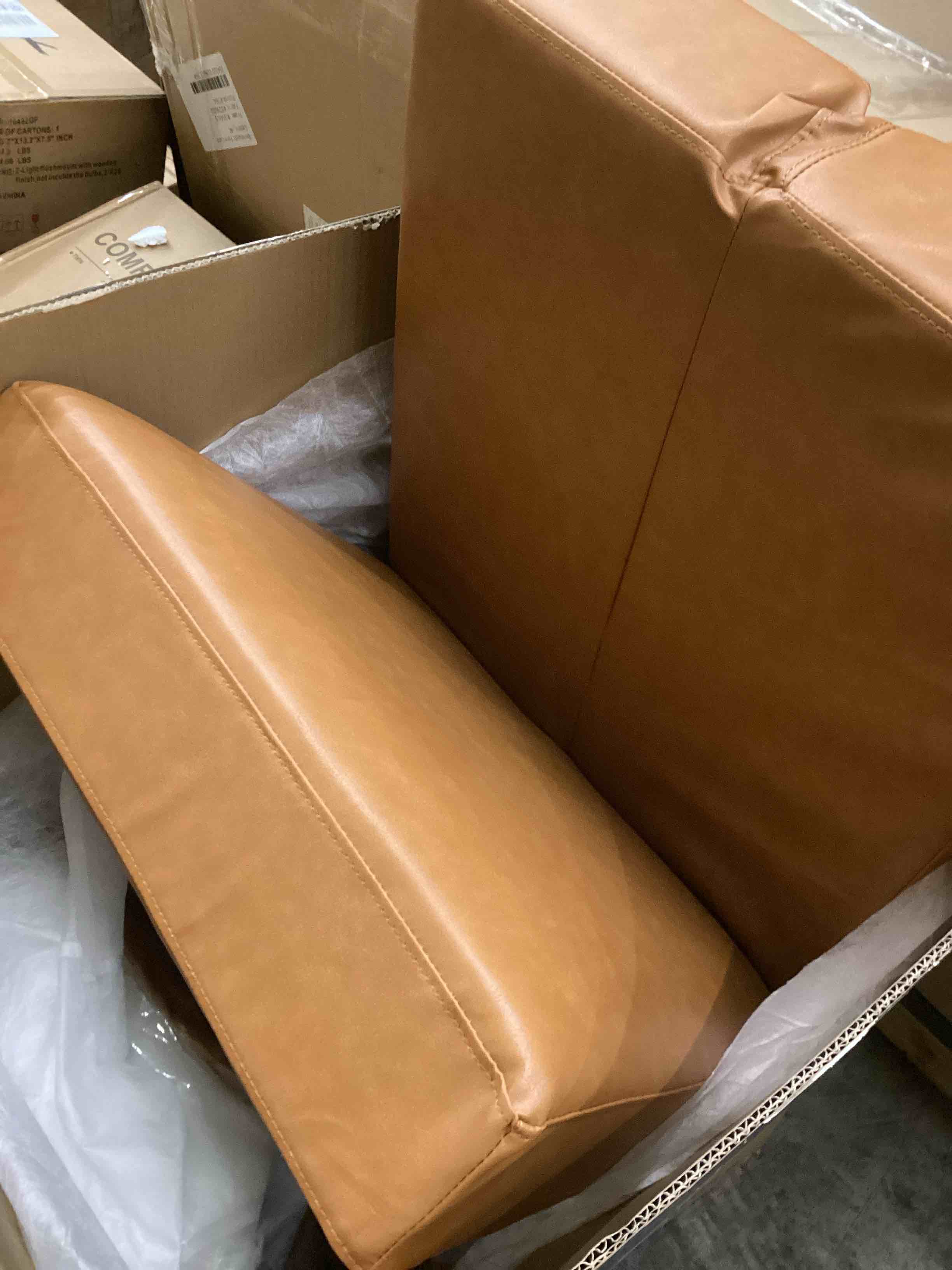 Condition photo showing Good Condition for Belffin Modular Leather Seats Camel Brown