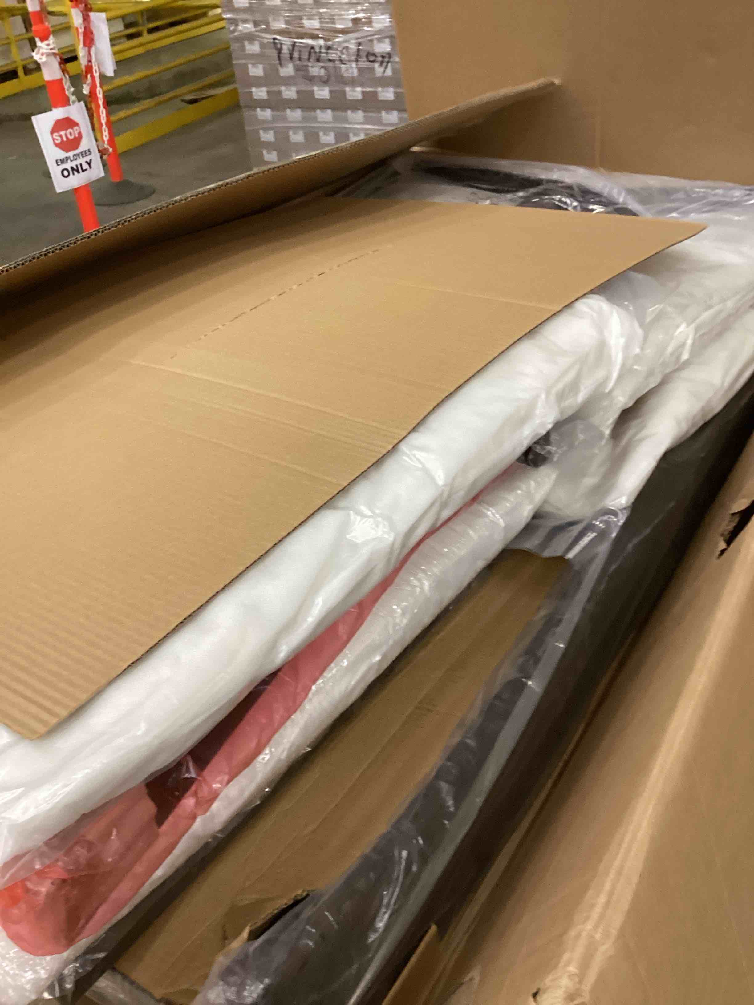 Condition photo showing New/Like New for PHI VILLA Wicker & Metal Outdoor Patio Couch,3-Seat Patio Sofa with Deep Seating for Front Porch, Deck, Balcony, Backyard, Sunroom