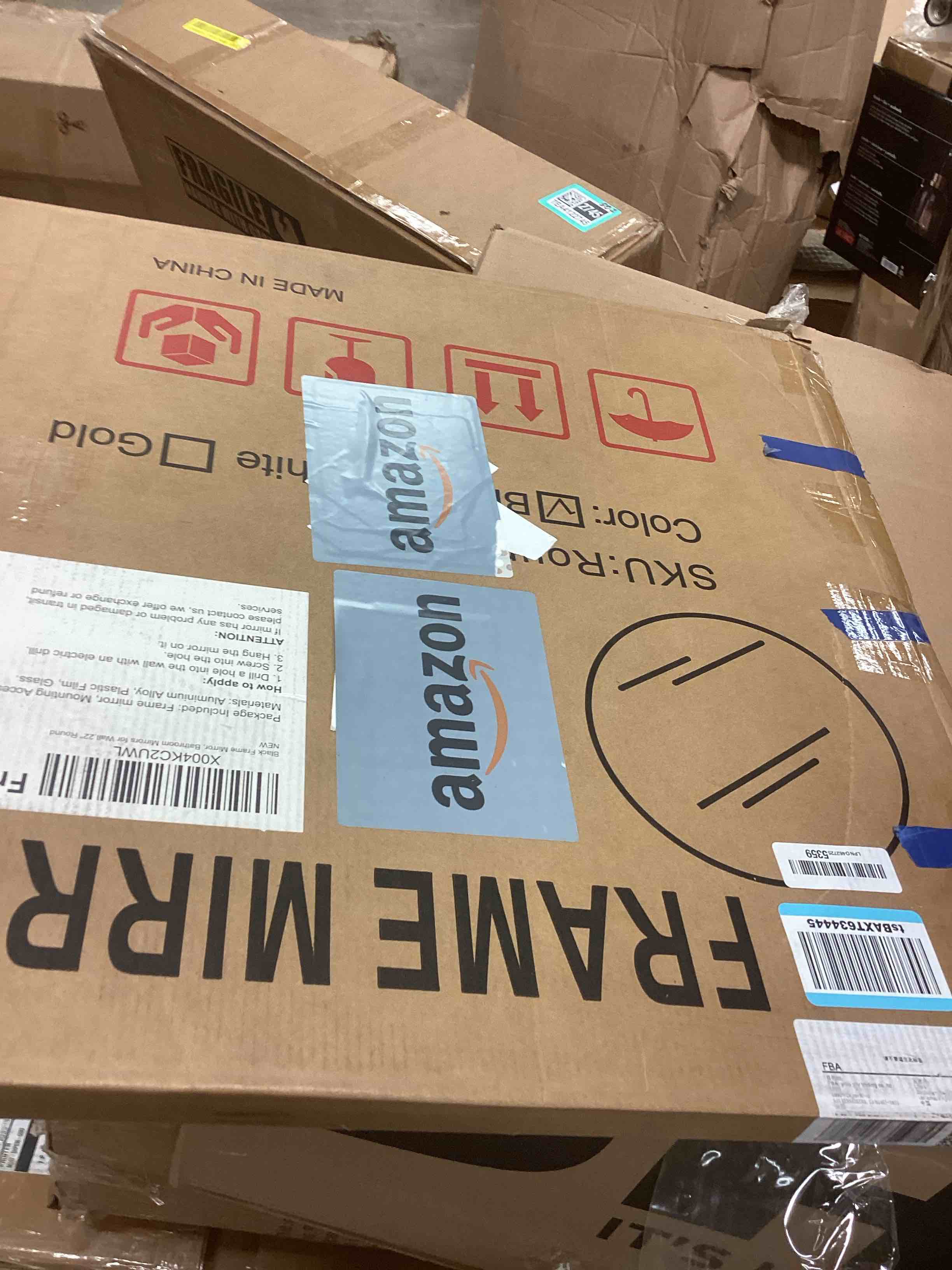 Condition photo showing New/Like New for 2 pieces 1/8" clear circle acrylic sheet, 22 inch diameter plexiglass sheet, round for cake discs, plexiglass table top, acrylic backdrops and diy display projects craft 22 inch diameter, 1/8”thick 2