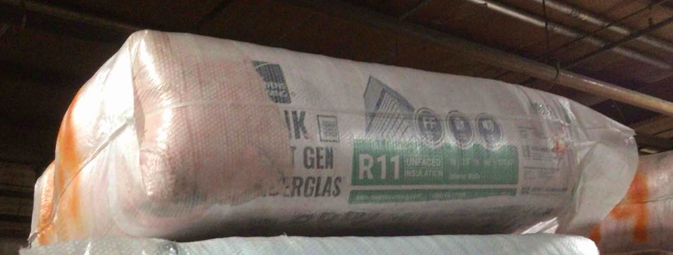 Owen’s Corning R-11Fiberglass Unfaced Insulation, 16 In  x 96 In and 170.67 Sq.Ft. Bid Per Batt