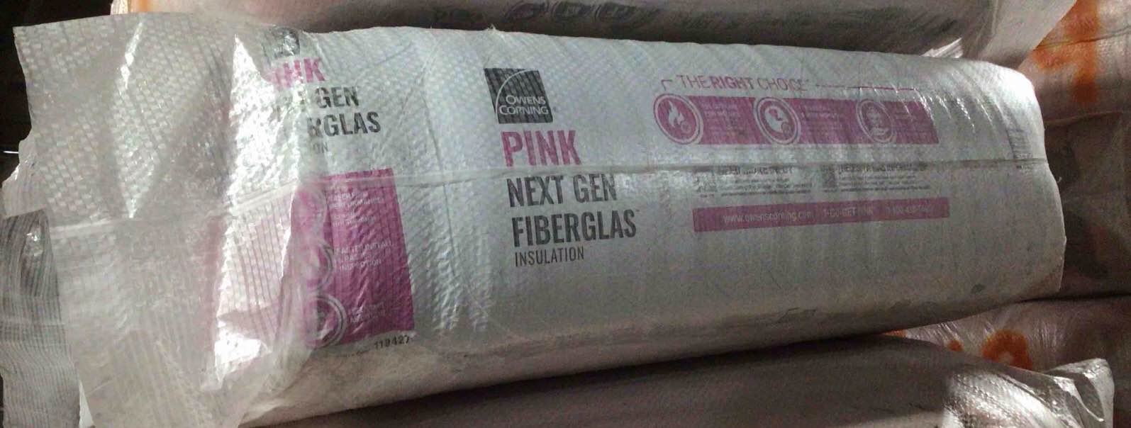 Owen’s Corning R-23 Fiberglass Insulation, 15 In  x 105 In and 54.69 Sq.Ft. Bid Per Batt