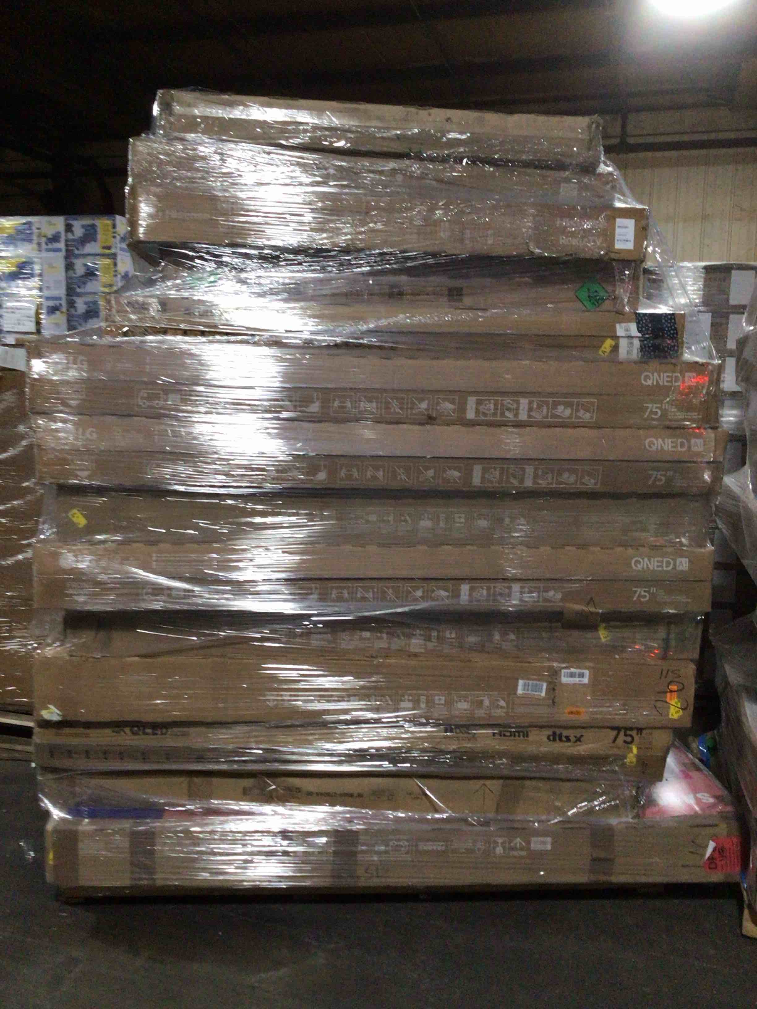 14 Tv’s, Most 55 Inches or Larger, Brands Like LG, Samsung, Roku, and Vizio for Parts or Repair. Your Bid Per Tv.