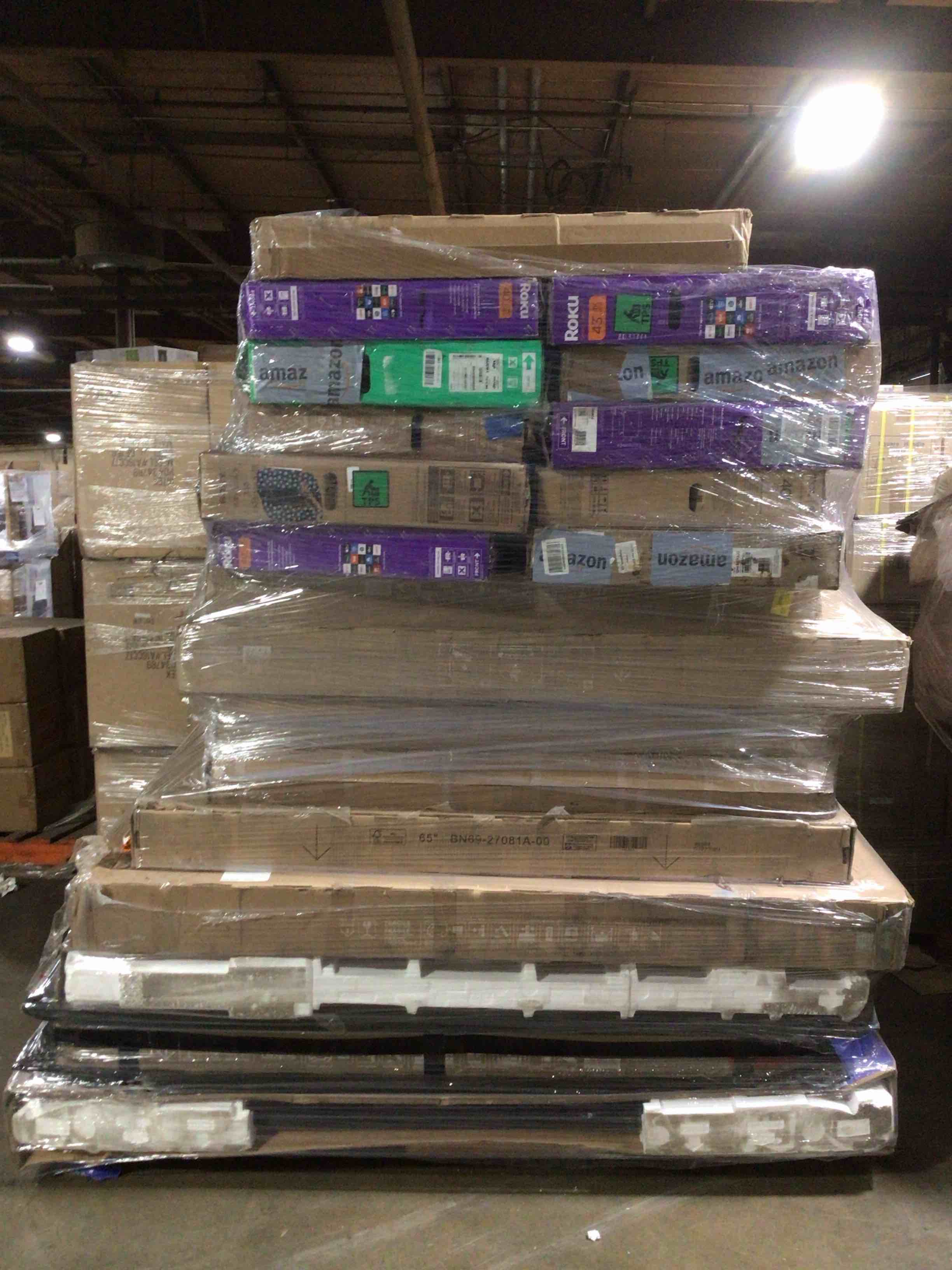 22 Tv’s, Most 55 Inches or Larger, Brands Like LG, Samsung, Roku, and Vizio for Parts or Repair. Your Bid Per Tv.