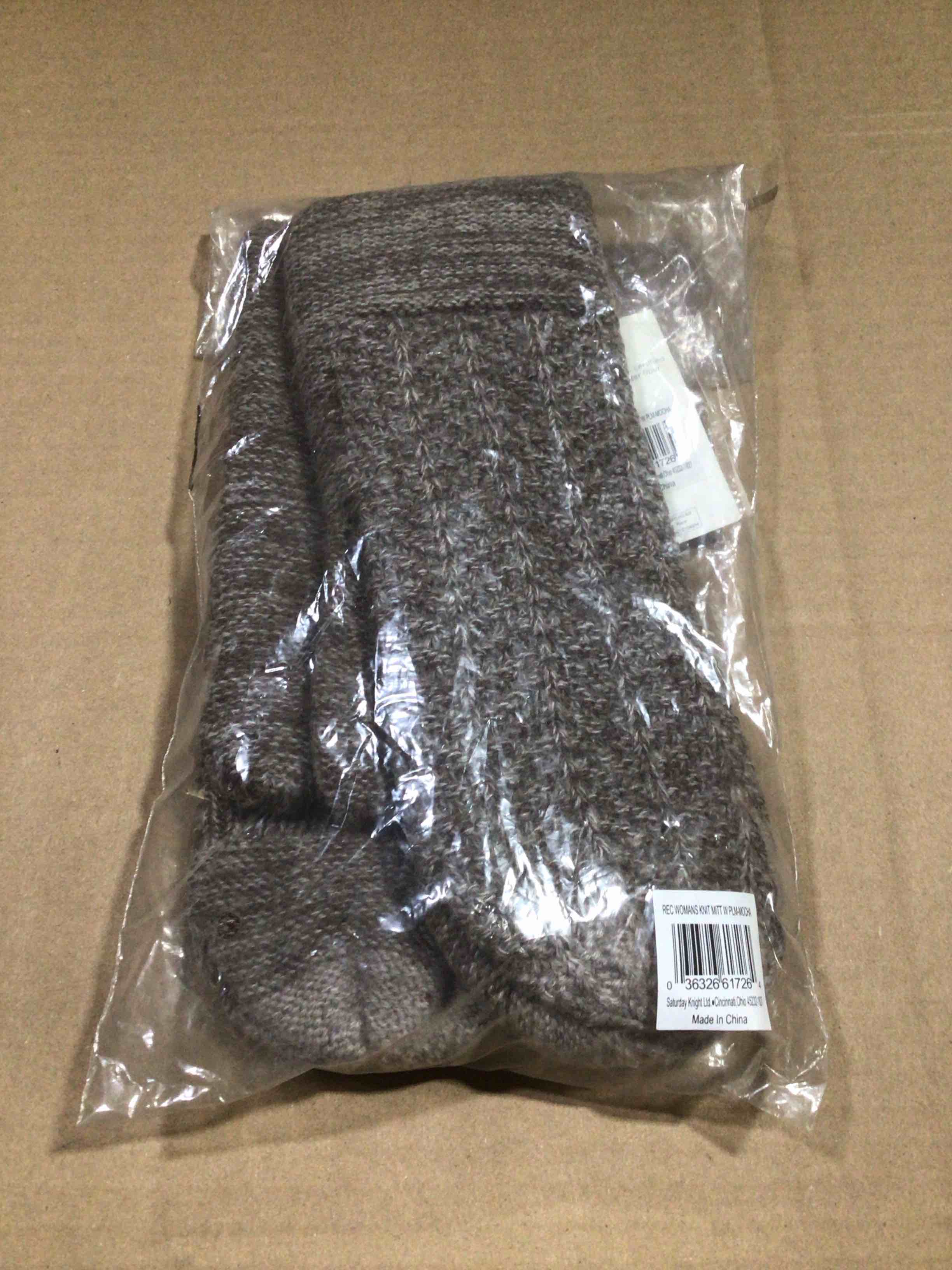 Condition photo showing New/Like New for Via Women’s Knitted Mit, Mocha 