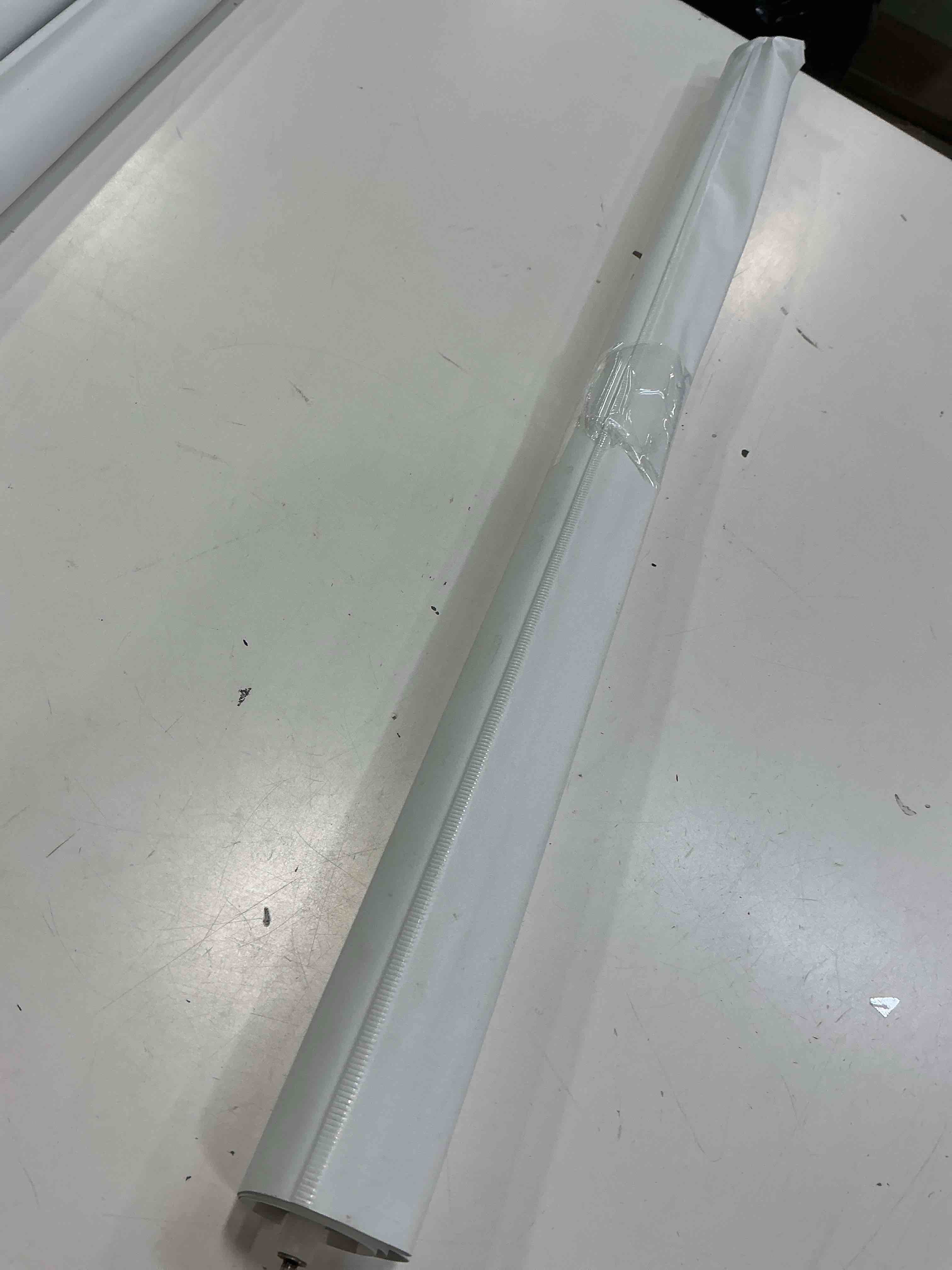 Condition photo showing Good Condition for 37" x 78" White Room Darkening Cordless Vinyl Roller Window Shade