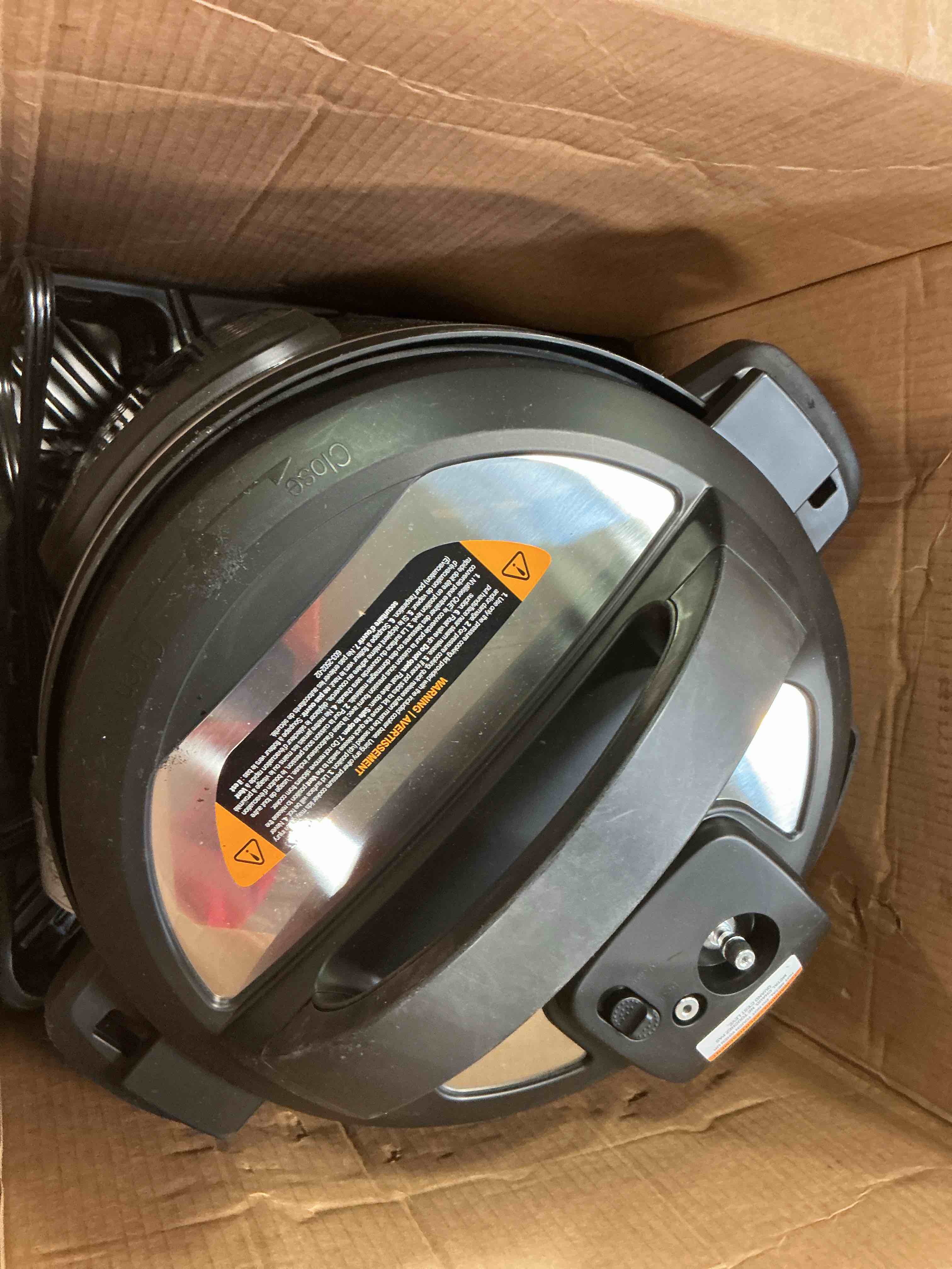 Condition photo showing As Is for Instant Pot Duo 8 Qt Electric Pressure Cooker  7-in-1 Slow Cooker  Rice Cooker  Steamer  Sauté  Yogurt Maker  Warmer & Sterilizer