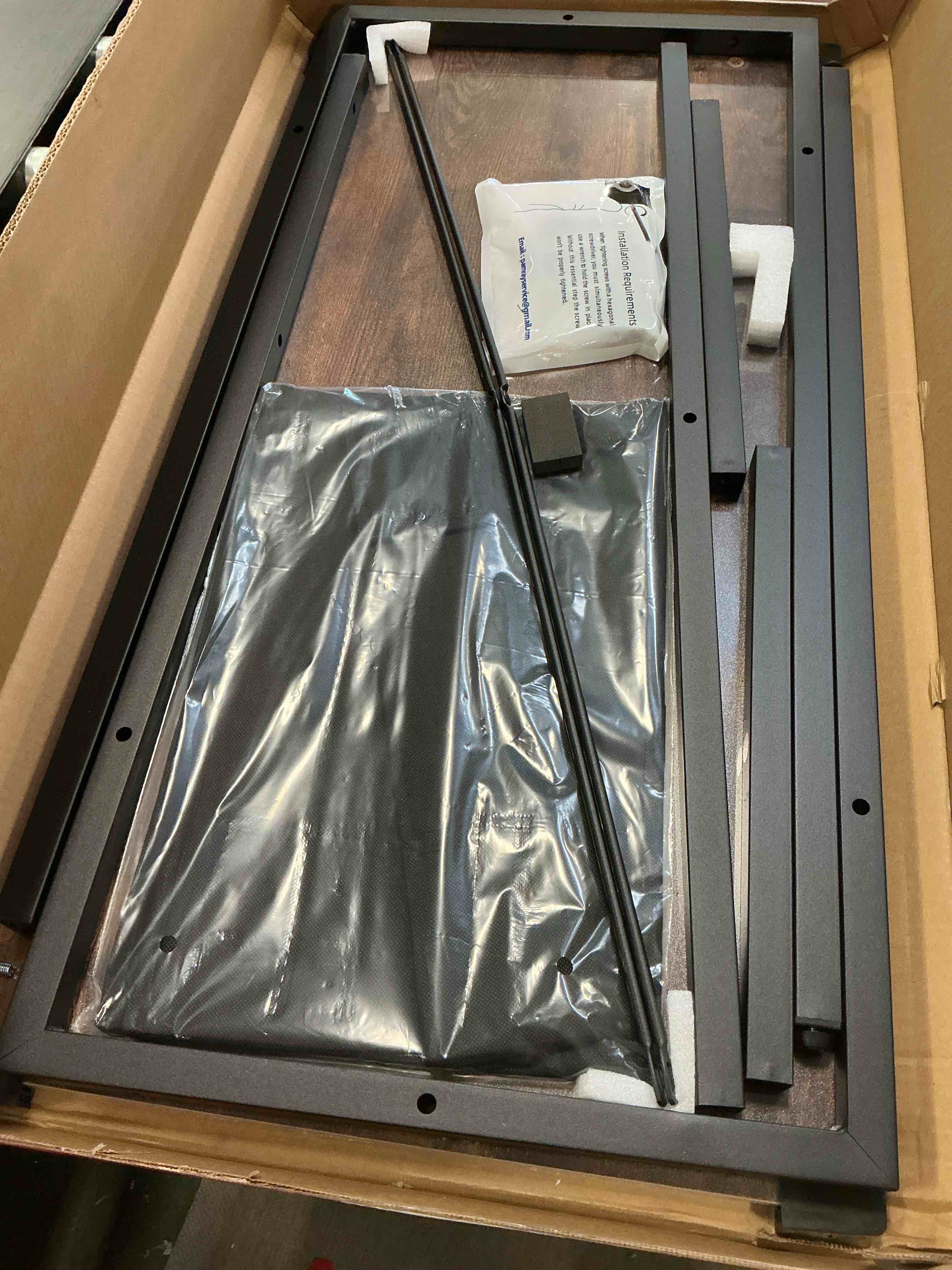 Condition photo showing Good Condition for Pamray 32 Inch Computer Desk for Small Spaces with Storage Bag, Home Office Work Desk with Headphone Hook, Small Office Desk Study Writing Table Vintage 32 inch