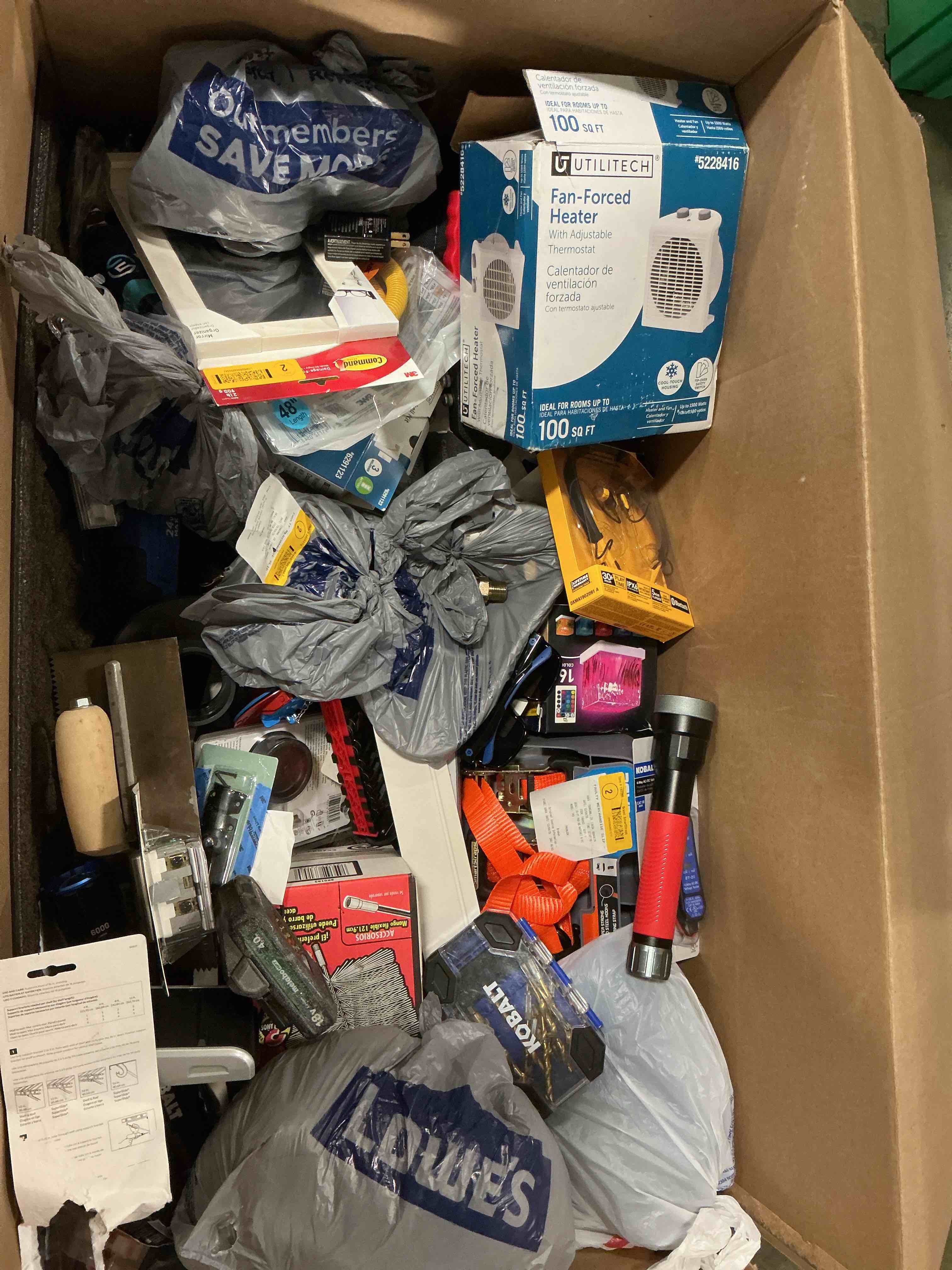 Condition photo showing Good Condition for Assorted Home Improvement Lot (Small Tools, Screw, Home Accessories, etc.)