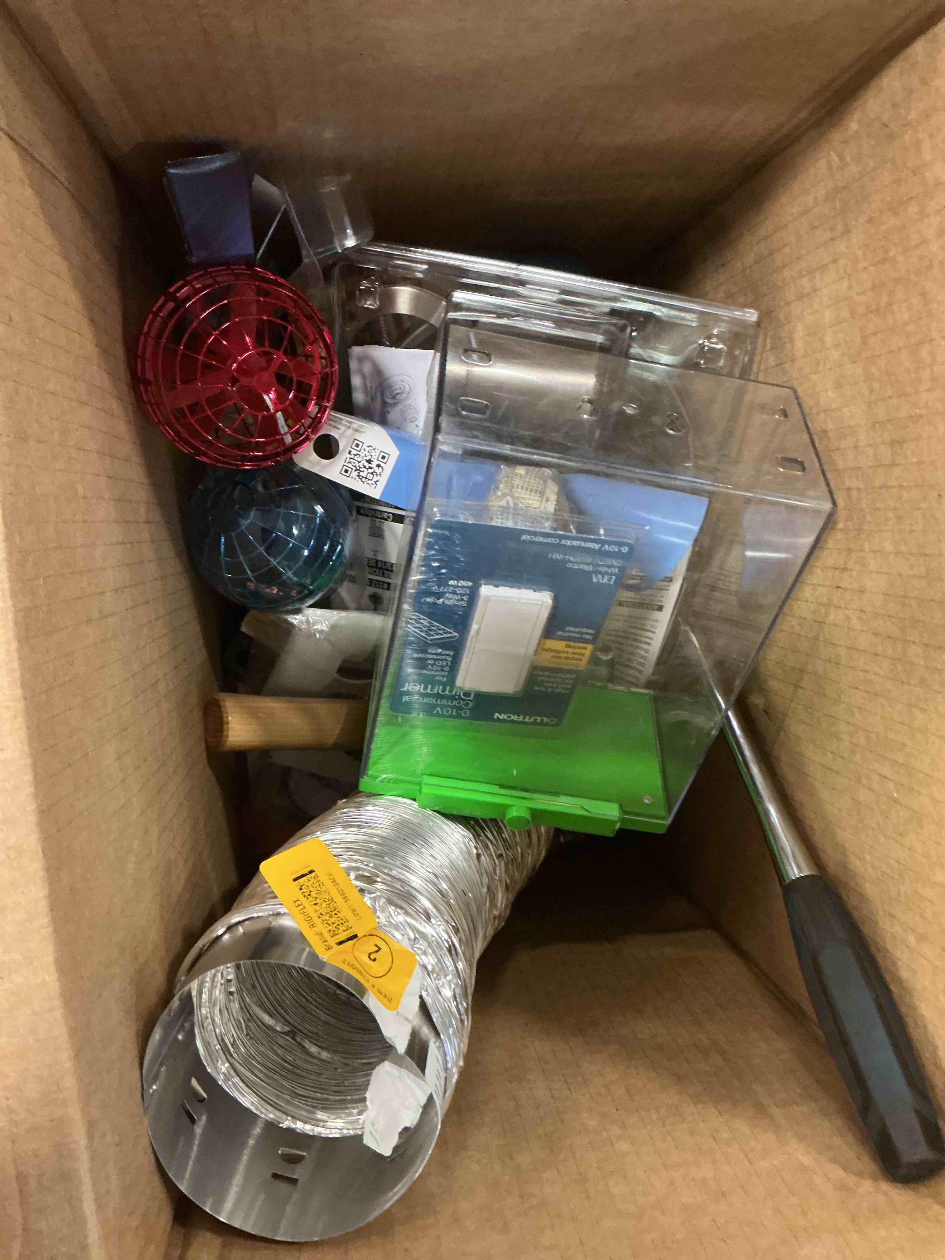 Condition photo showing As Is for Assorted Home Improvement Lot (Small Tools, Screw, Home Accessories, etc.)