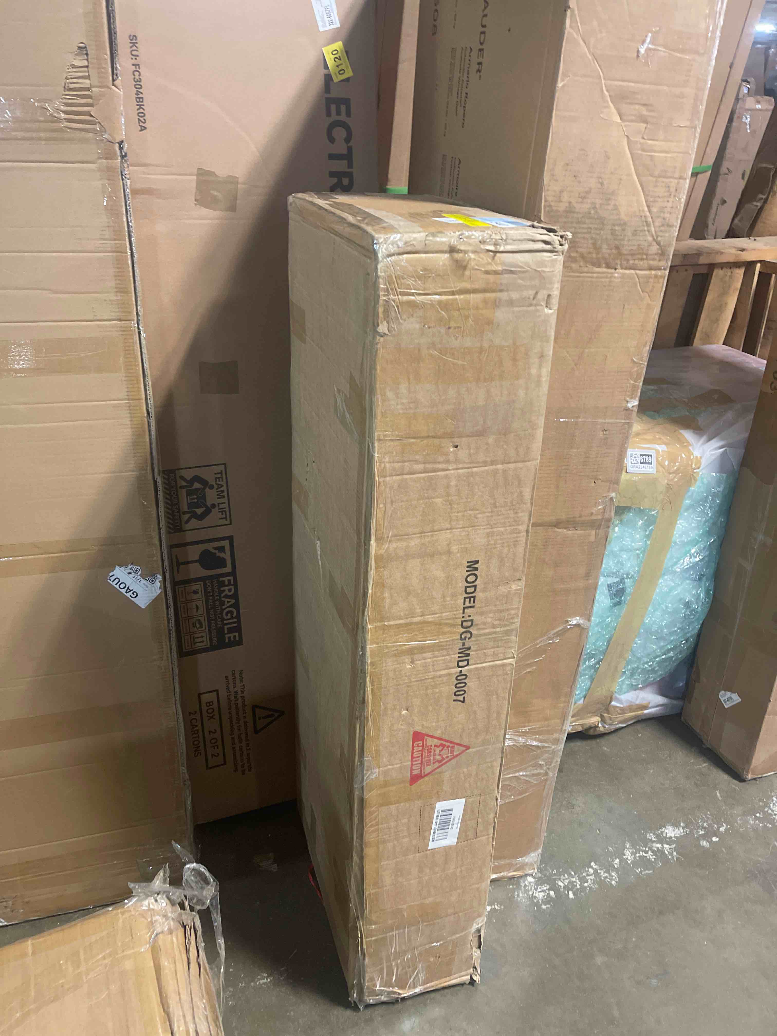 Condition photo showing As Is for 47.2" W Double Dresser With 6 Drawer