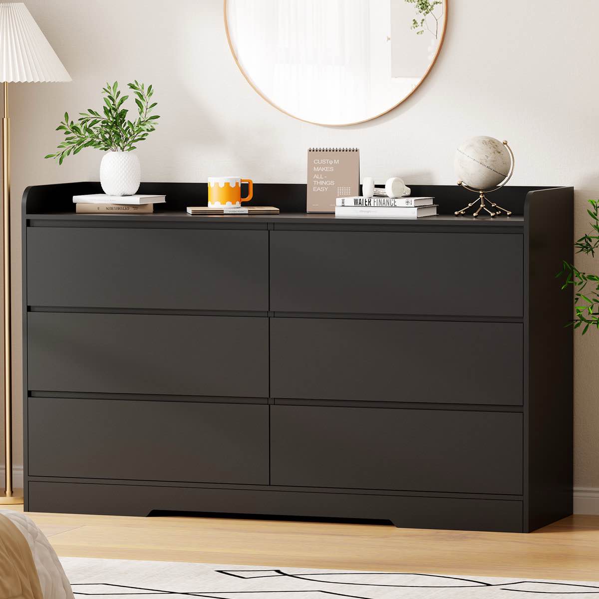 47.2" W Double Dresser With 6 Drawer