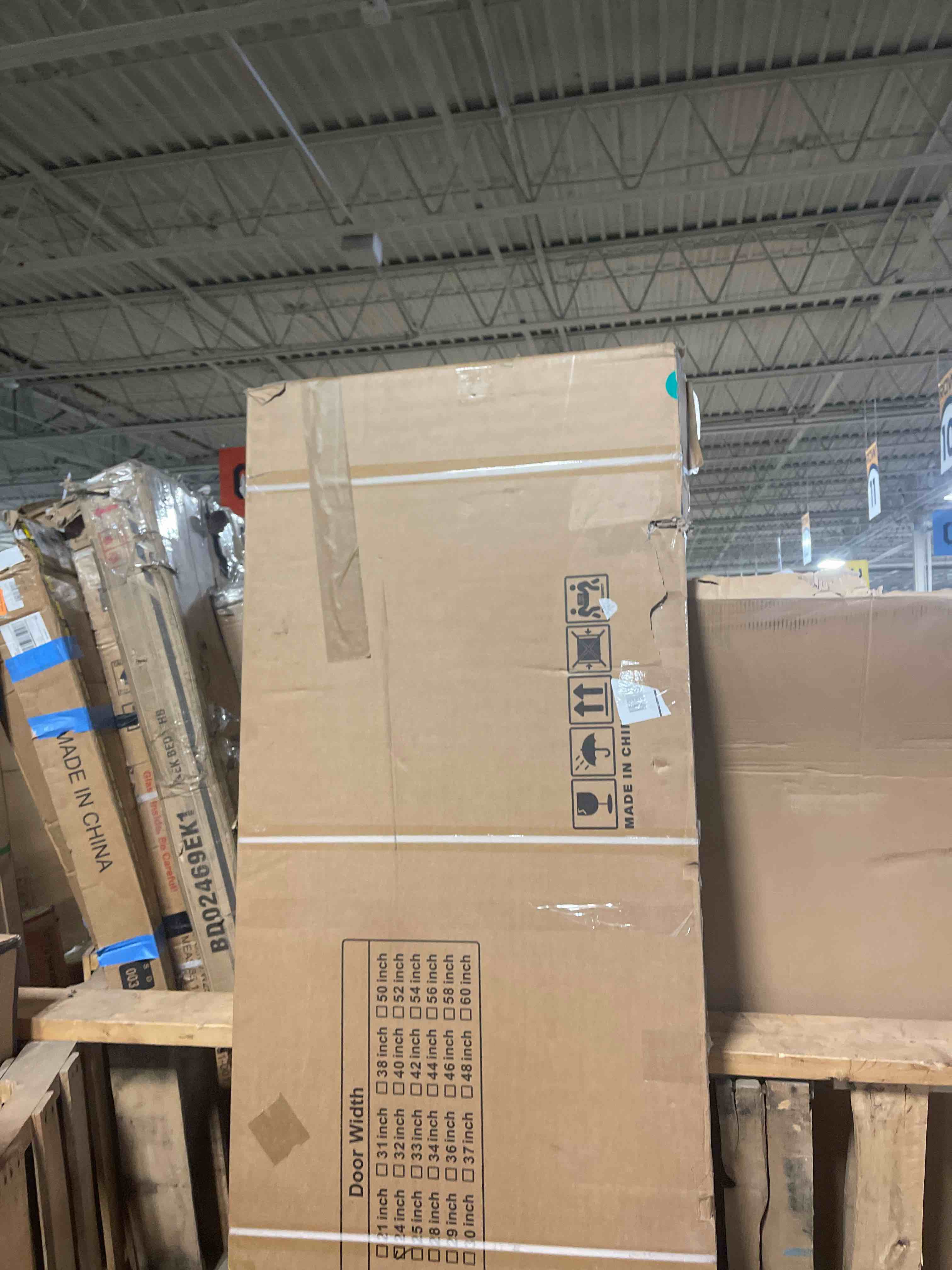 Condition photo showing New/Like New for 80" Primed 2-Paneled Solid Manufactured Wood Slab Door Without Hardware Kit